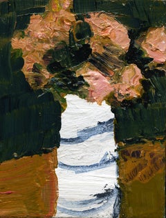 Vase de Bretagne - zeitgenössisch, floral, Stillleben, Öl auf Leinwand