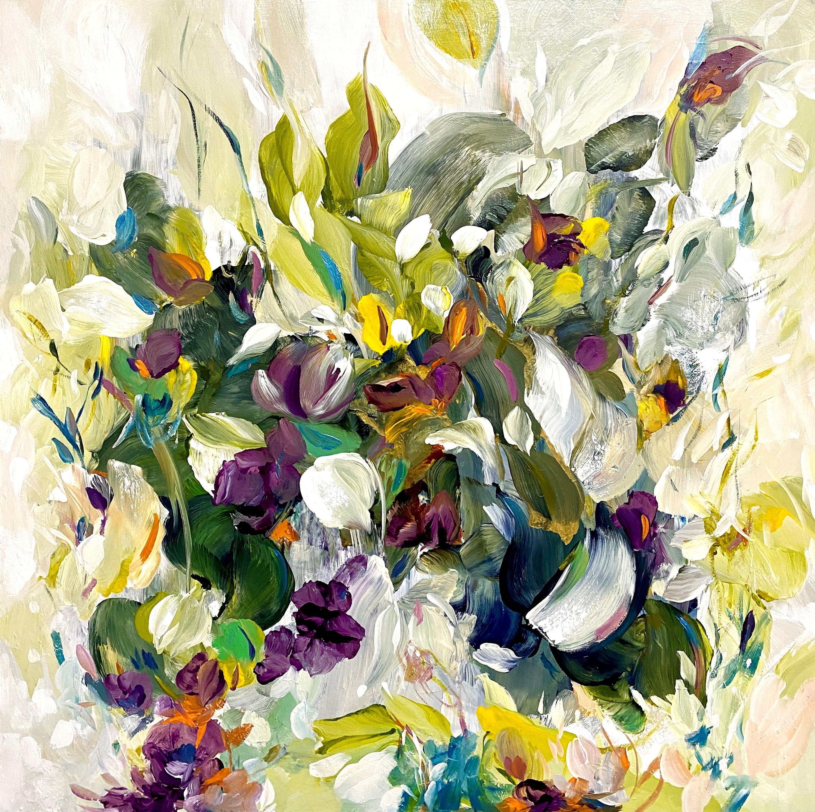 Dreams in Bloom - Painting by Jennifer JL Jones