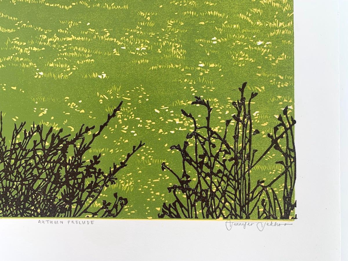 Autumn Prelude by Jennifer Jokhoo, Limited Edition Print, Landscape Print For Sale 3