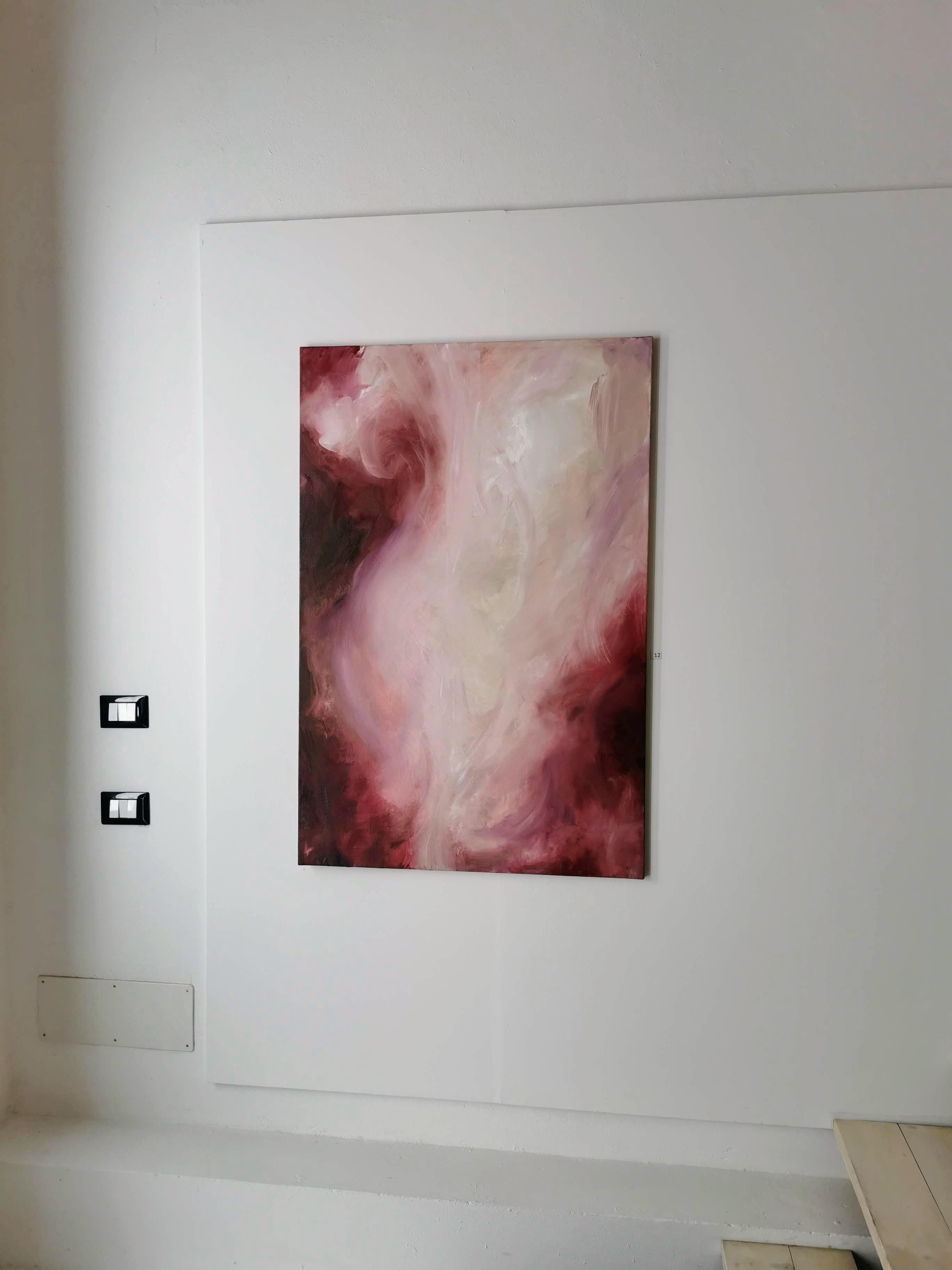 All I ever wanted - Flowy sensual abstract painting For Sale 12