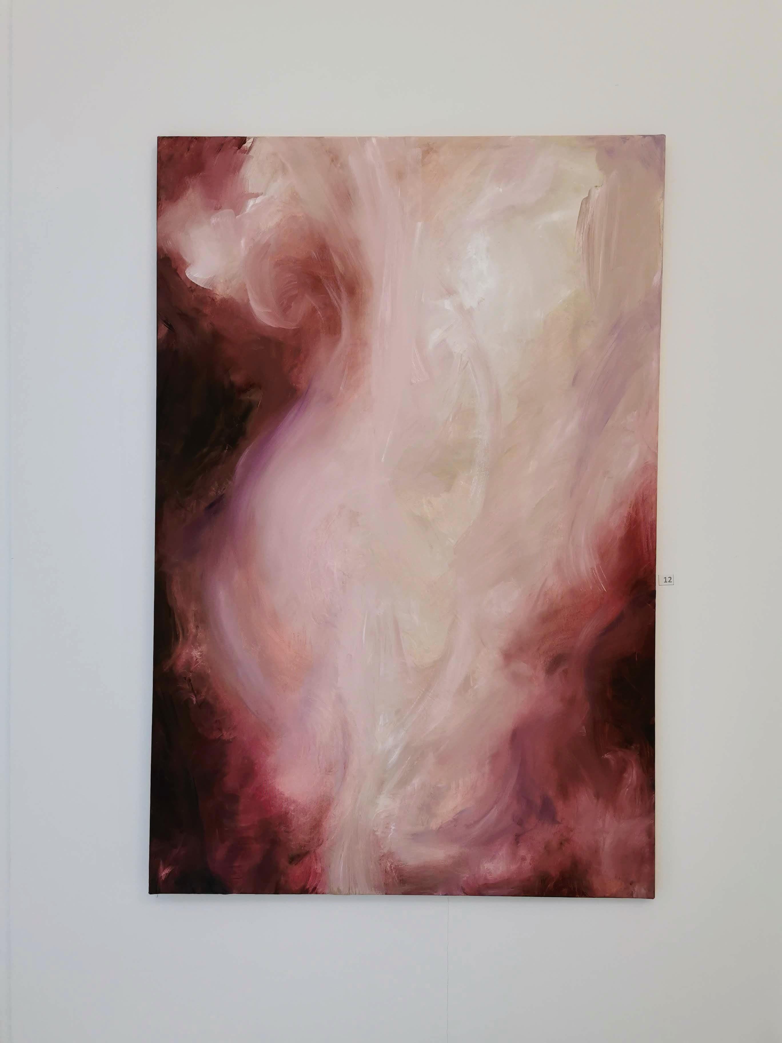 All I ever wanted - Flowy sensual abstract painting For Sale 13