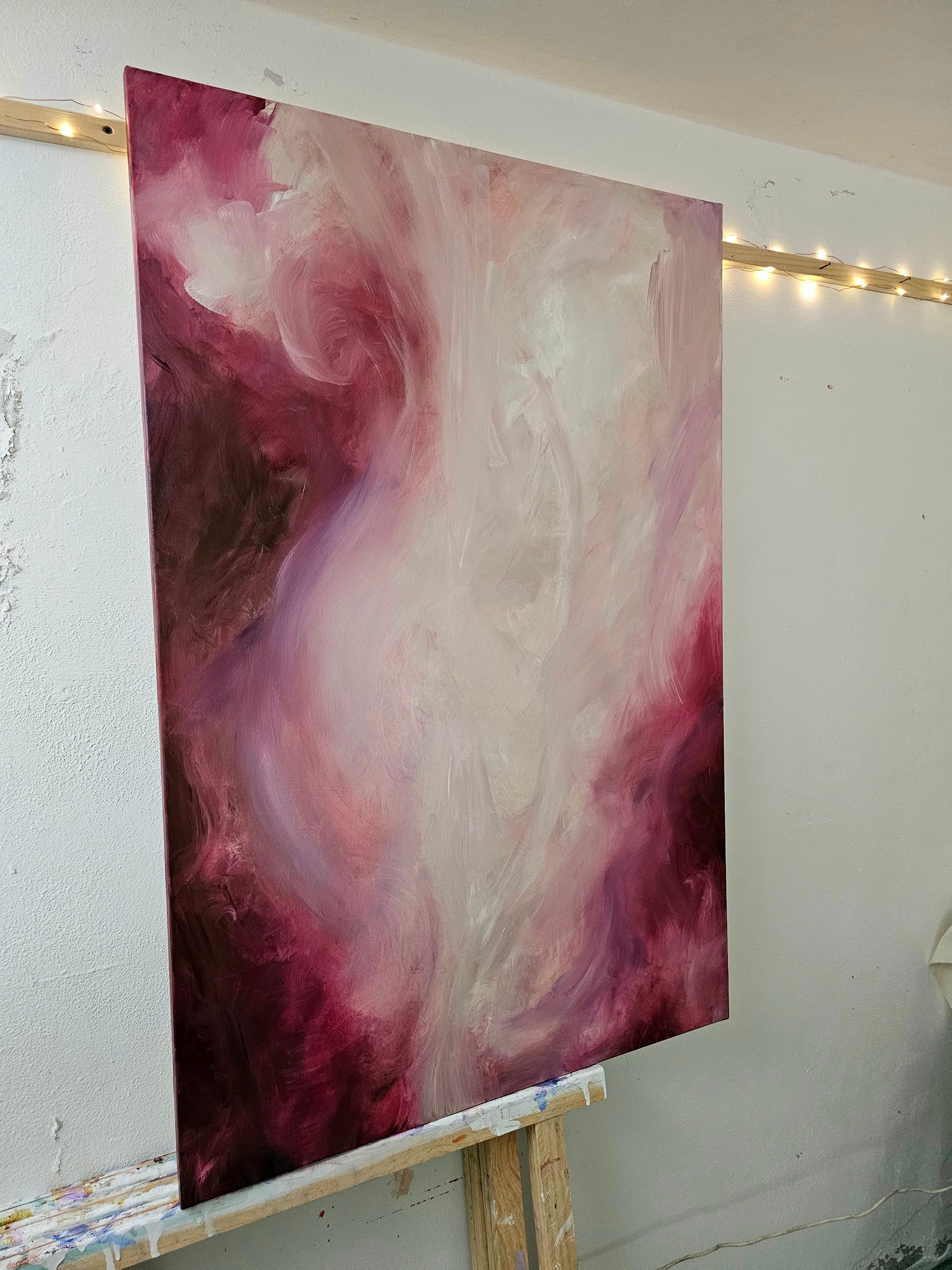 All I ever wanted - Flowy sensual abstract painting For Sale 2