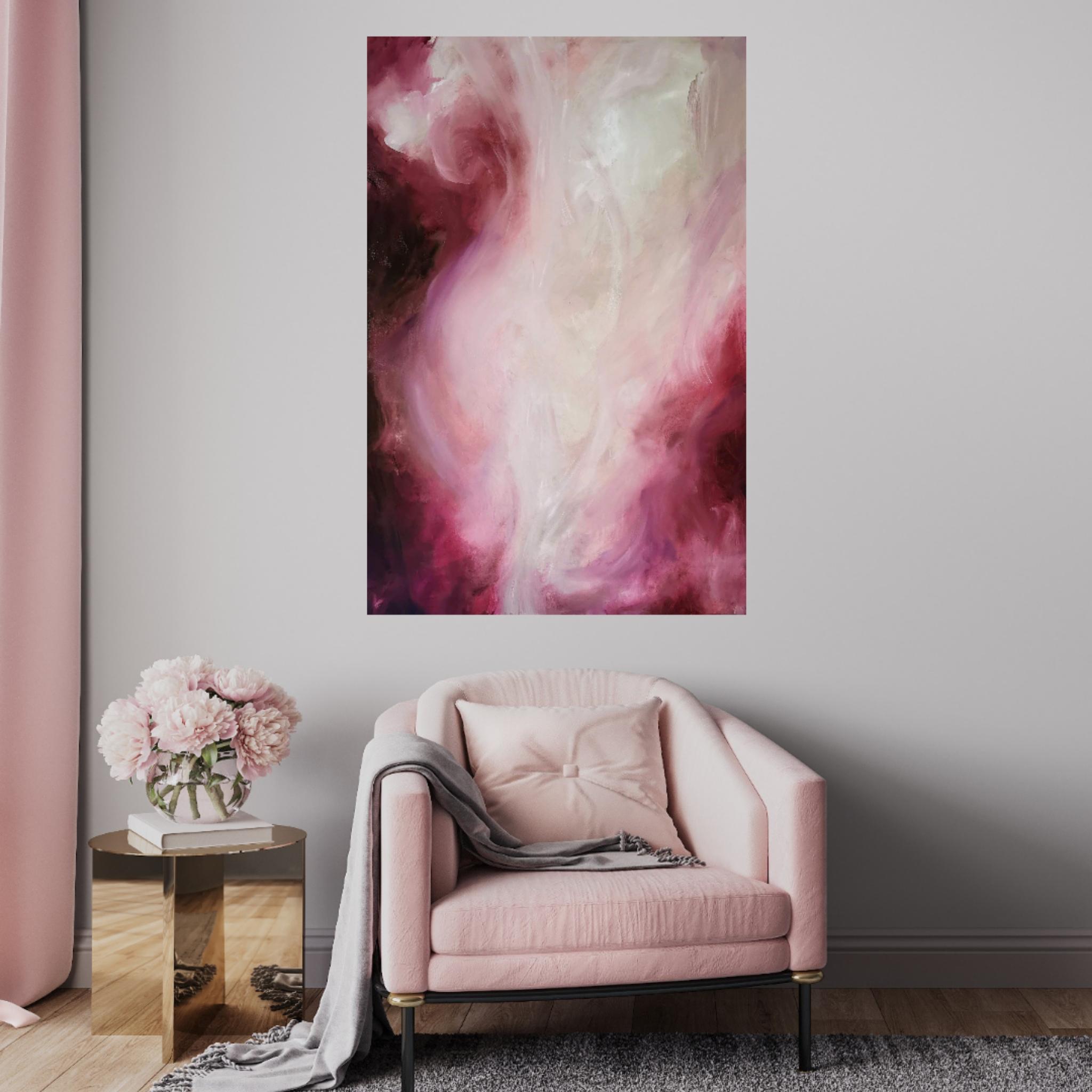 All I ever wanted - Flowy sensual abstract painting For Sale 3
