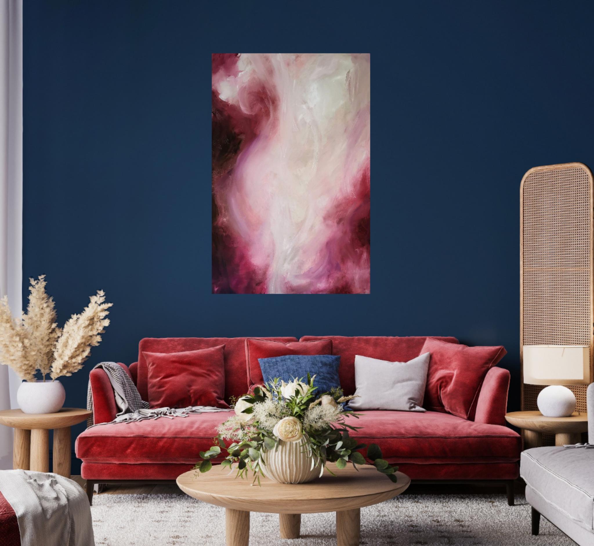 All I ever wanted - Flowy sensual abstract painting For Sale 4