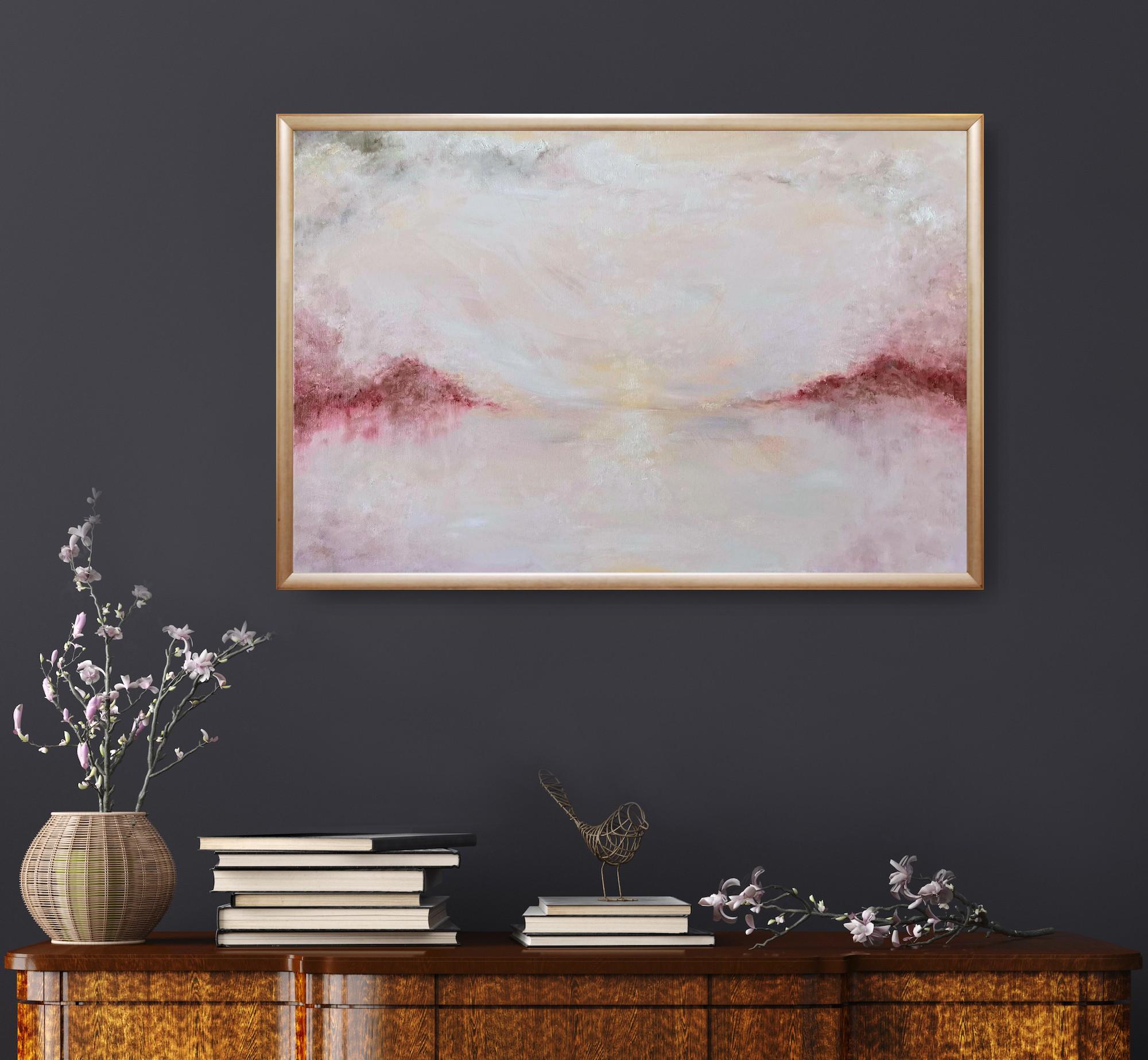 Ascension in winter - Abstract peaceful winter landscape For Sale 8