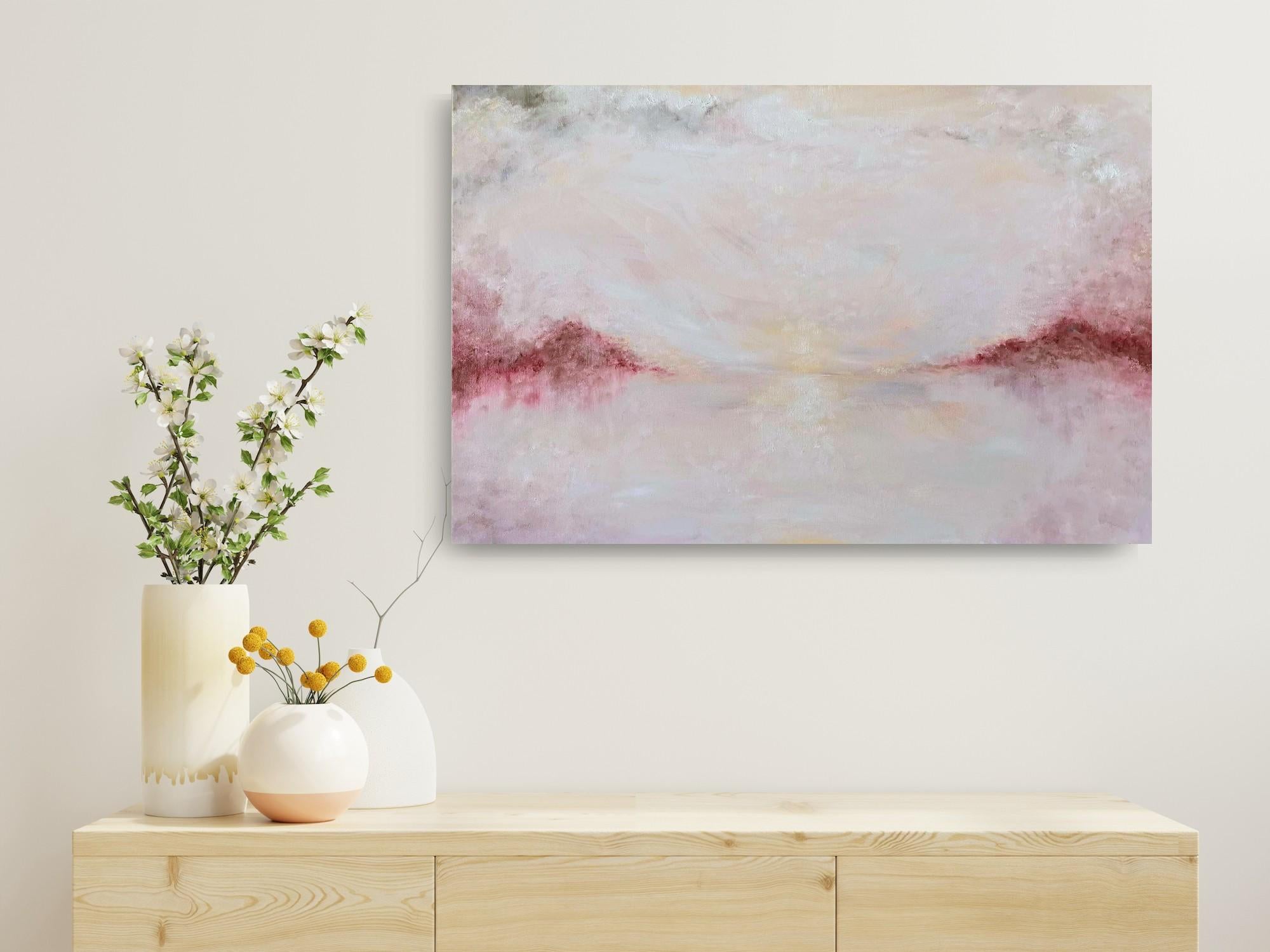 Ascension in winter - Abstract peaceful winter landscape For Sale 9
