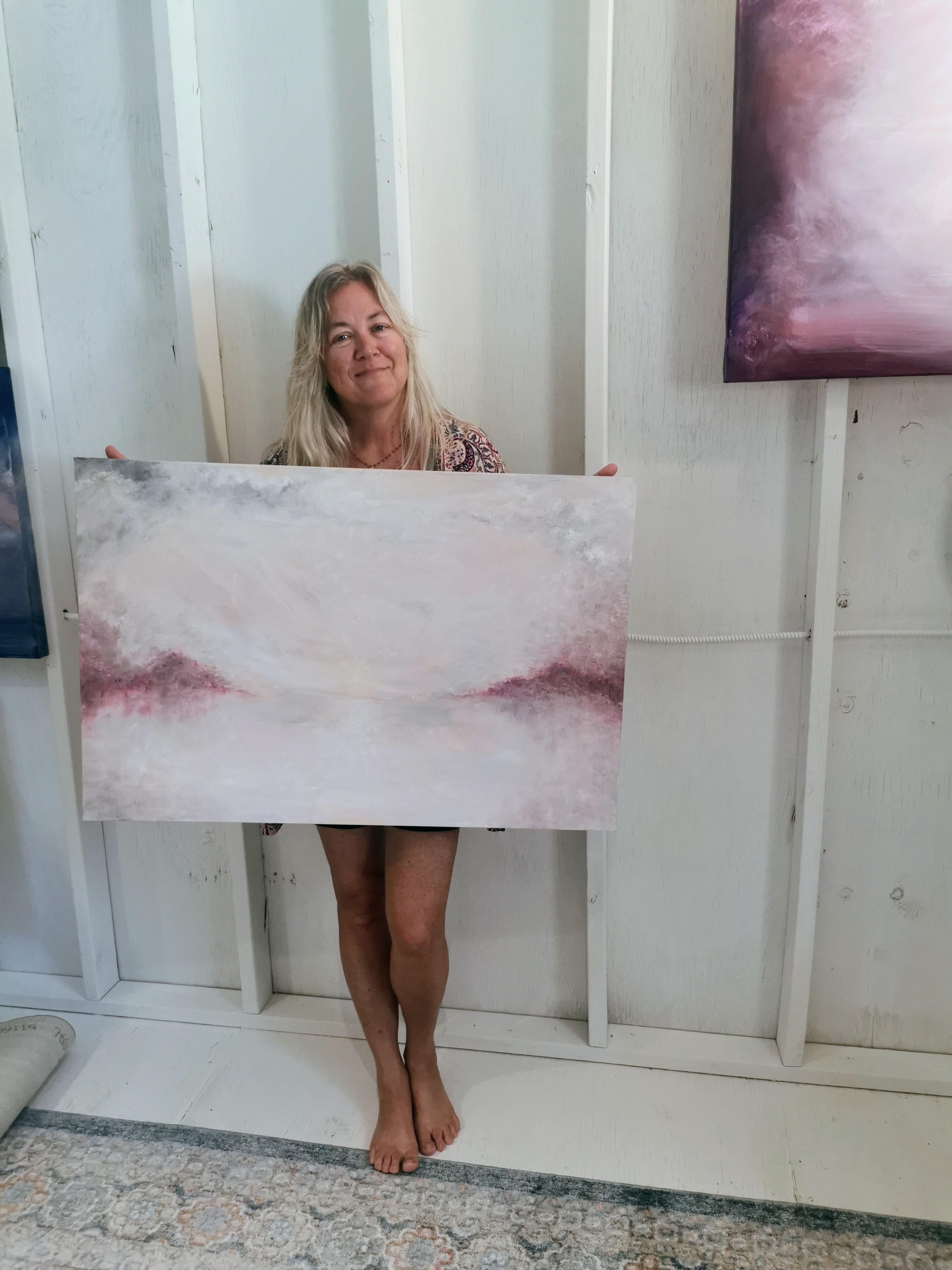 Ascension im Winter – Abstrakte, friedliche Winterlandschaft im Angebot 10