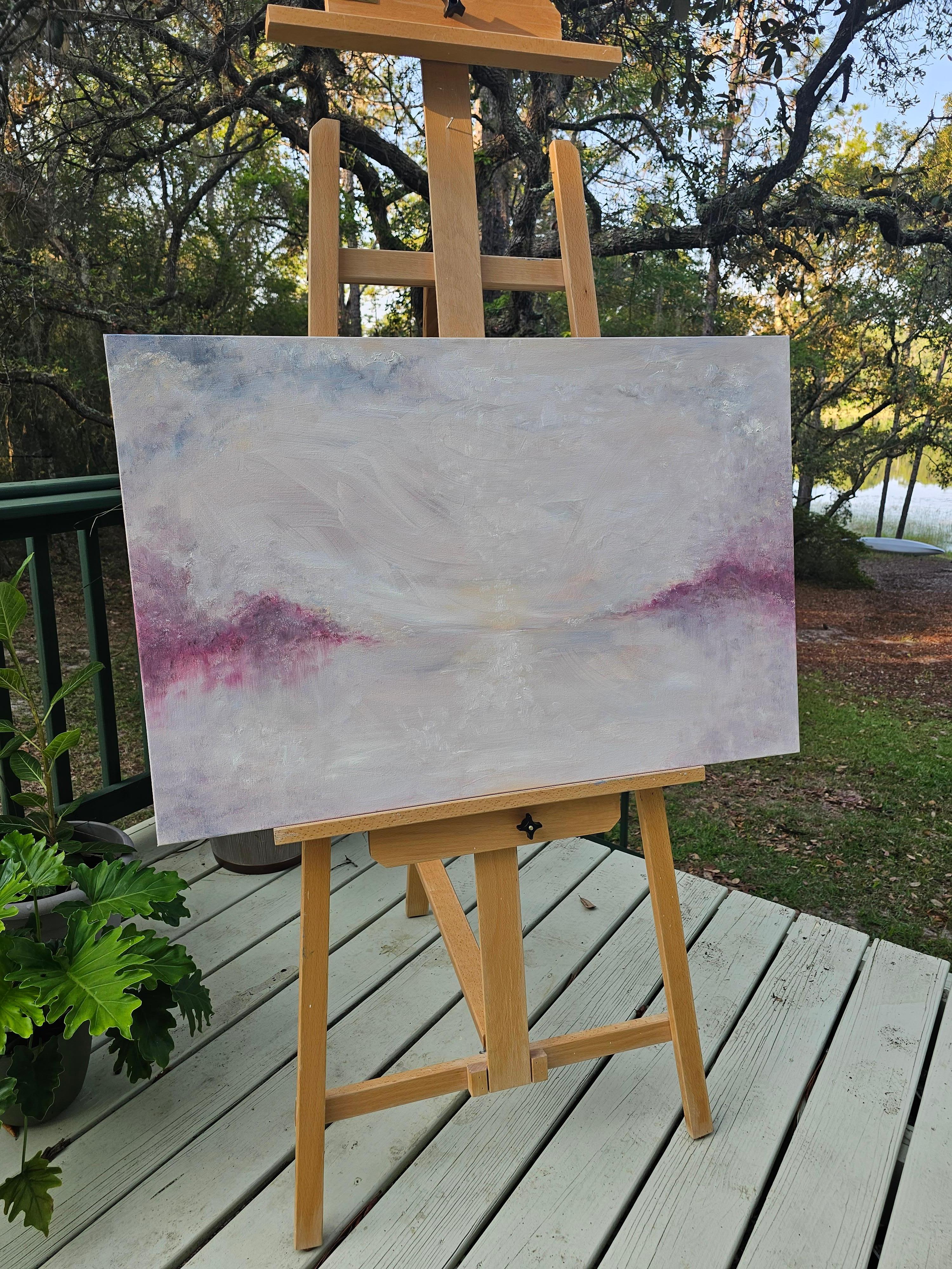Ascension im Winter – Abstrakte, friedliche Winterlandschaft im Angebot 2