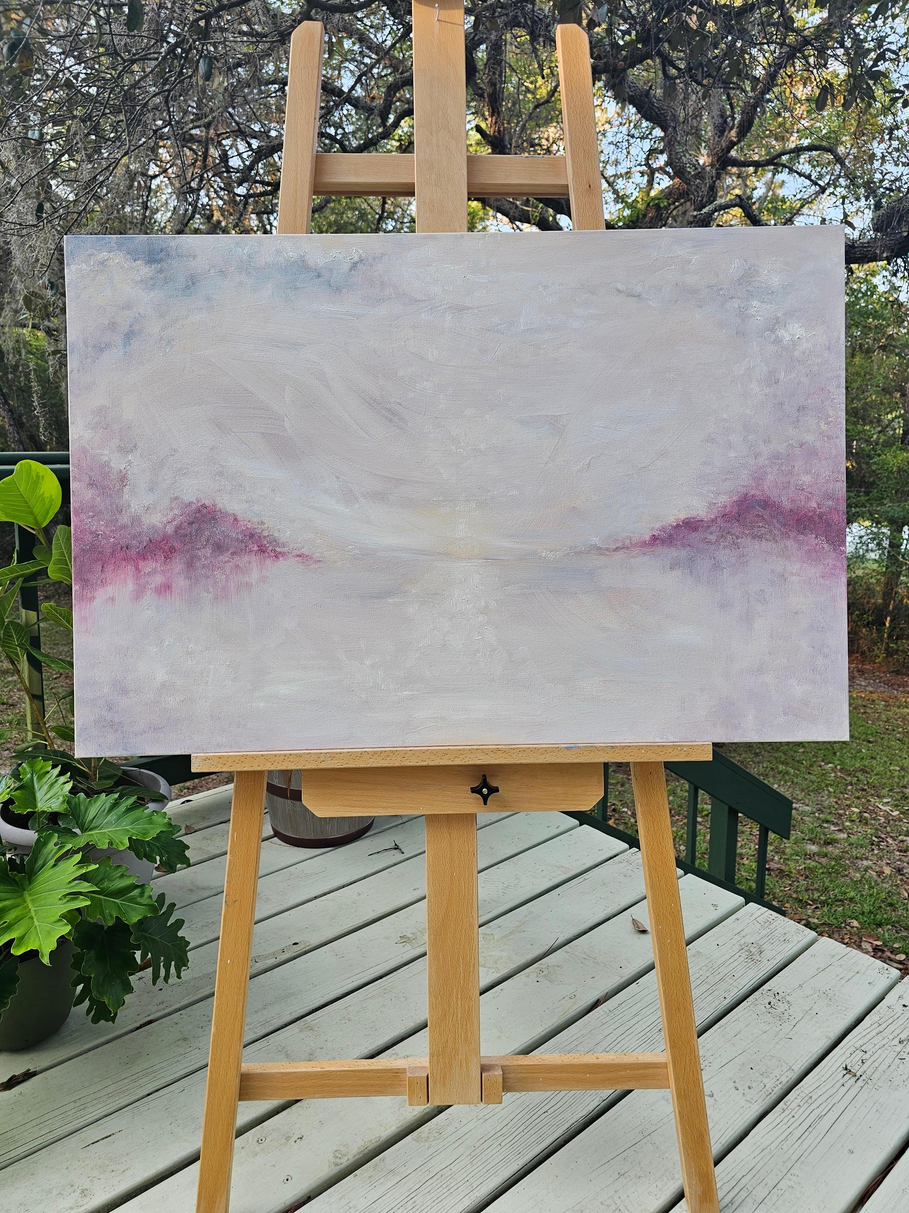 Ascension im Winter – Abstrakte, friedliche Winterlandschaft im Angebot 3