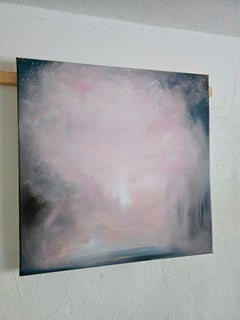 Because We Are All Made of Stars - Dreamy abstract night sky painting