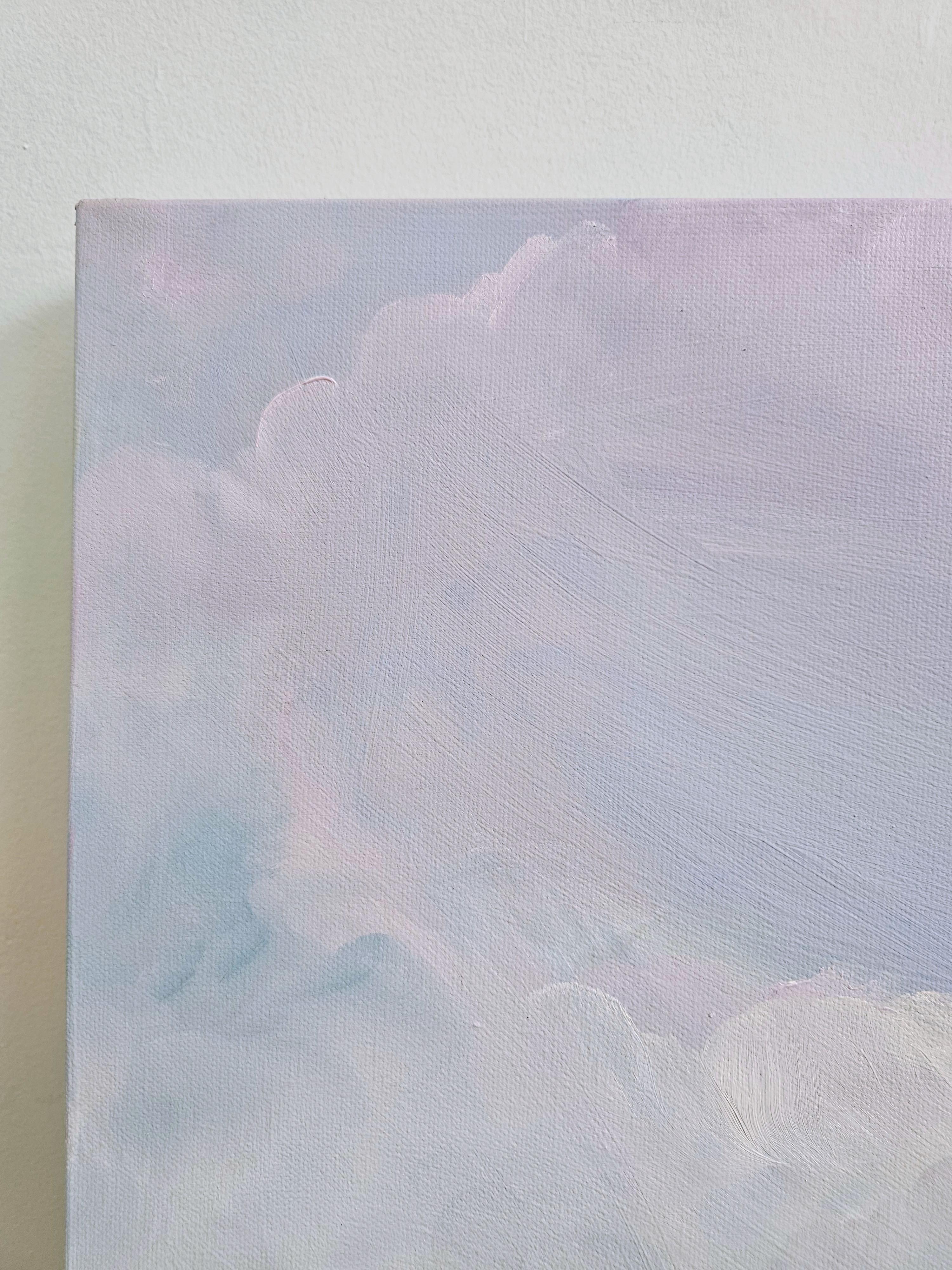 Cold and Snow and Wind and Pink Skies - Atmospheric abstract winter landscape im Angebot 6