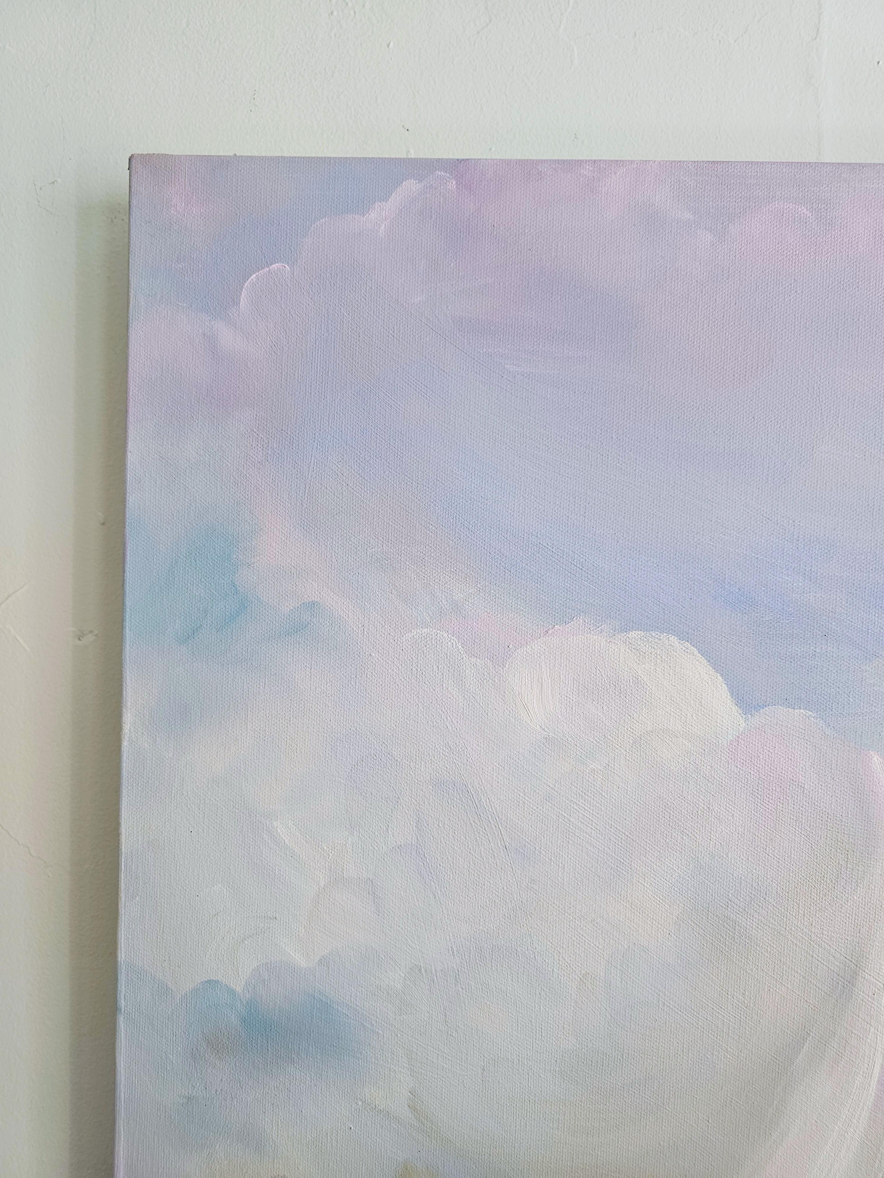 Kälte und Schnee und Wind und rosa Himmel - Atmosphärische abstrakte Winterlandschaft 8