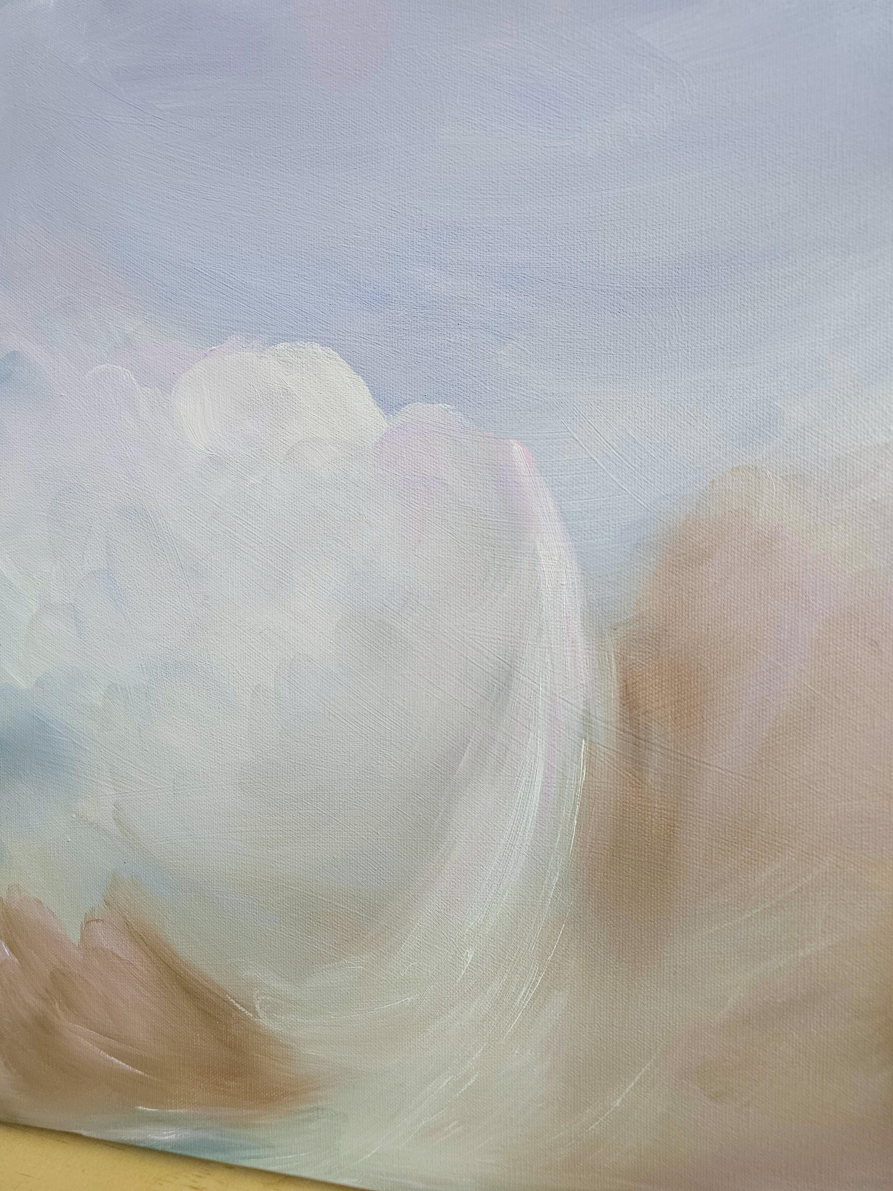 Cold and Snow and Wind and Pink Skies - Atmospheric abstract winter landscape im Angebot 5