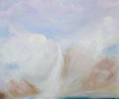 Cold and Snow and Wind and Pink Skies - Atmospheric abstract winter landscape