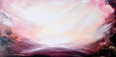 Ewiger Ätna - Dramatische abstrakte Landschaft Himmel Gemälde