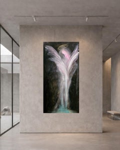 Fallen Angel - Dramatic abstract angel painting