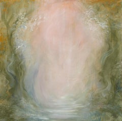 Favola - Quadro astratto di paesaggio morbido e sognante