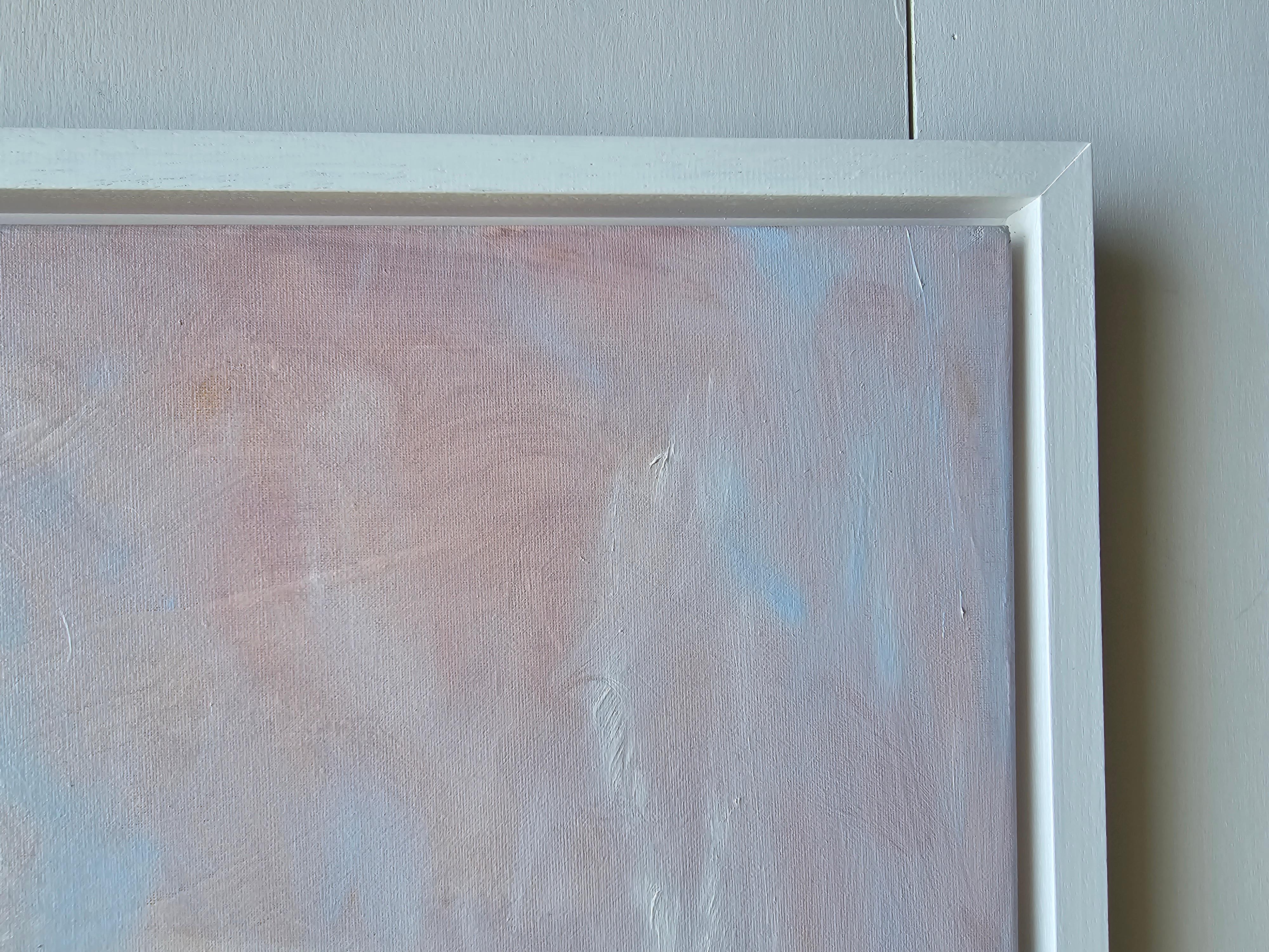 Prima luce - Quadro atmosferico etereo del cielo astratto a pastello 8