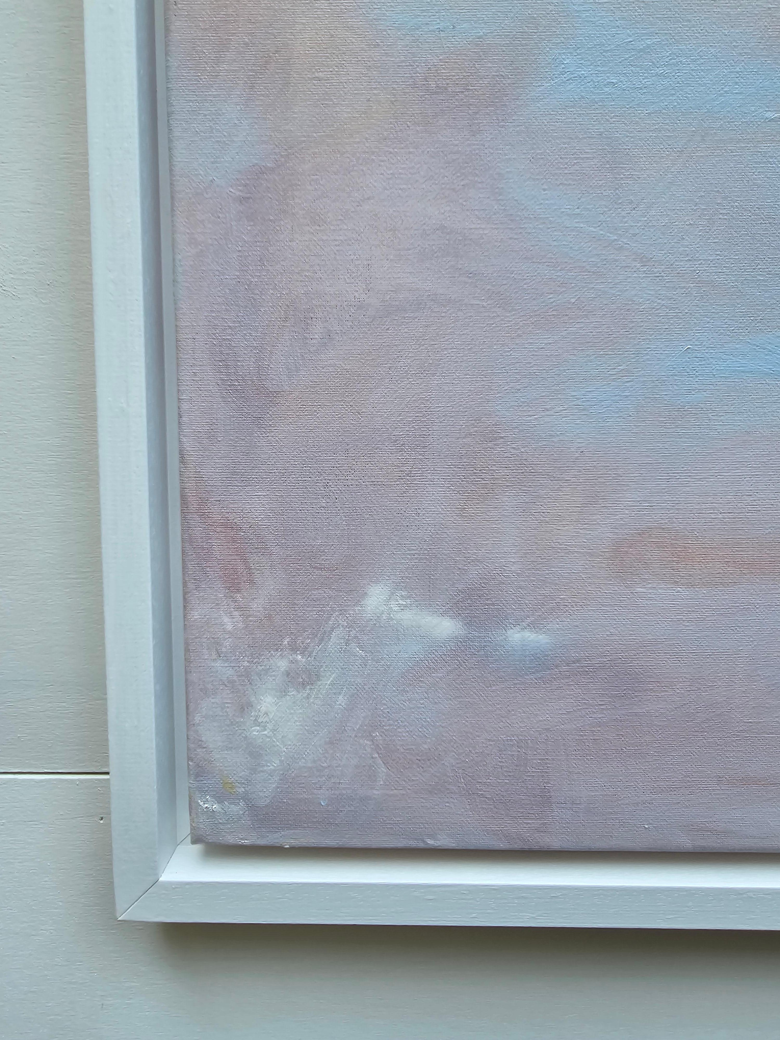 Prima luce - Quadro atmosferico etereo del cielo astratto a pastello 10