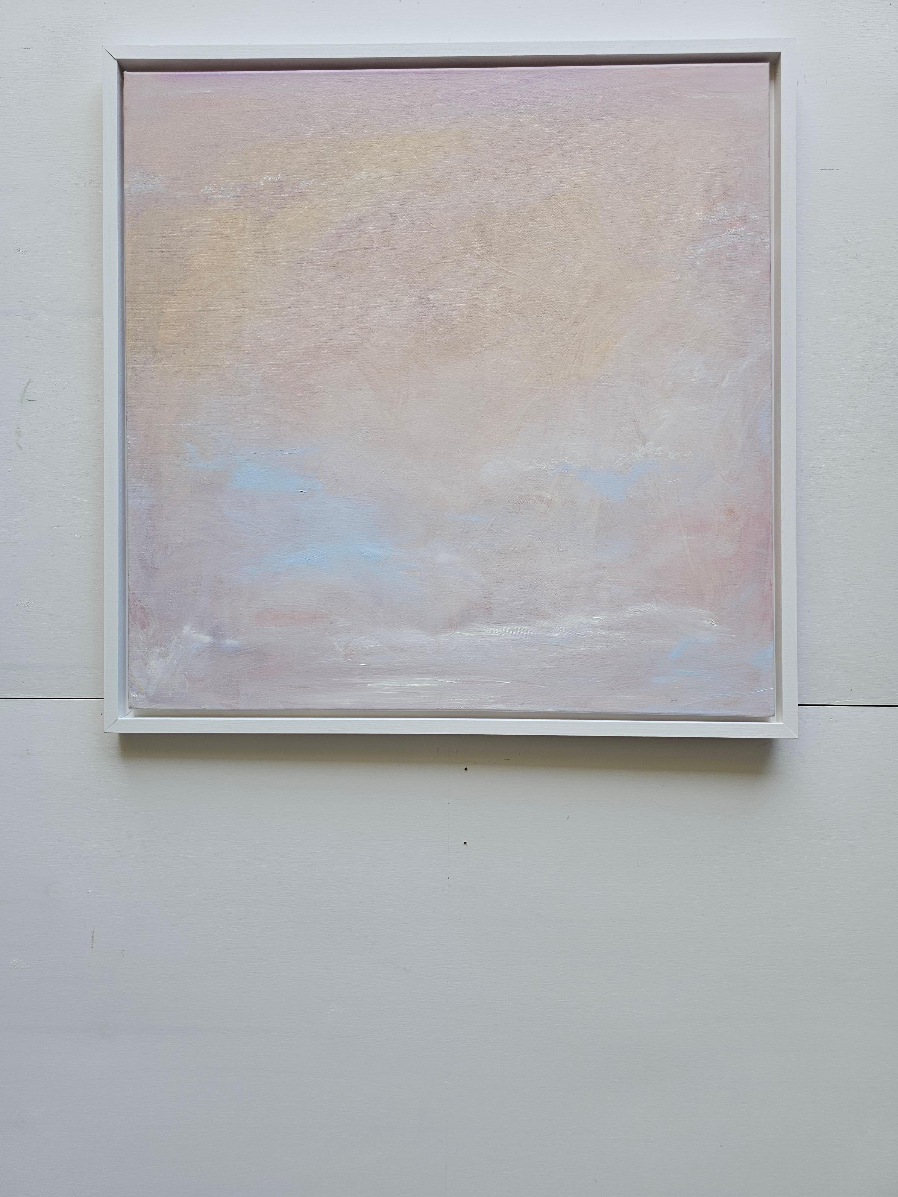 Prima luce - Quadro atmosferico etereo del cielo astratto a pastello 11