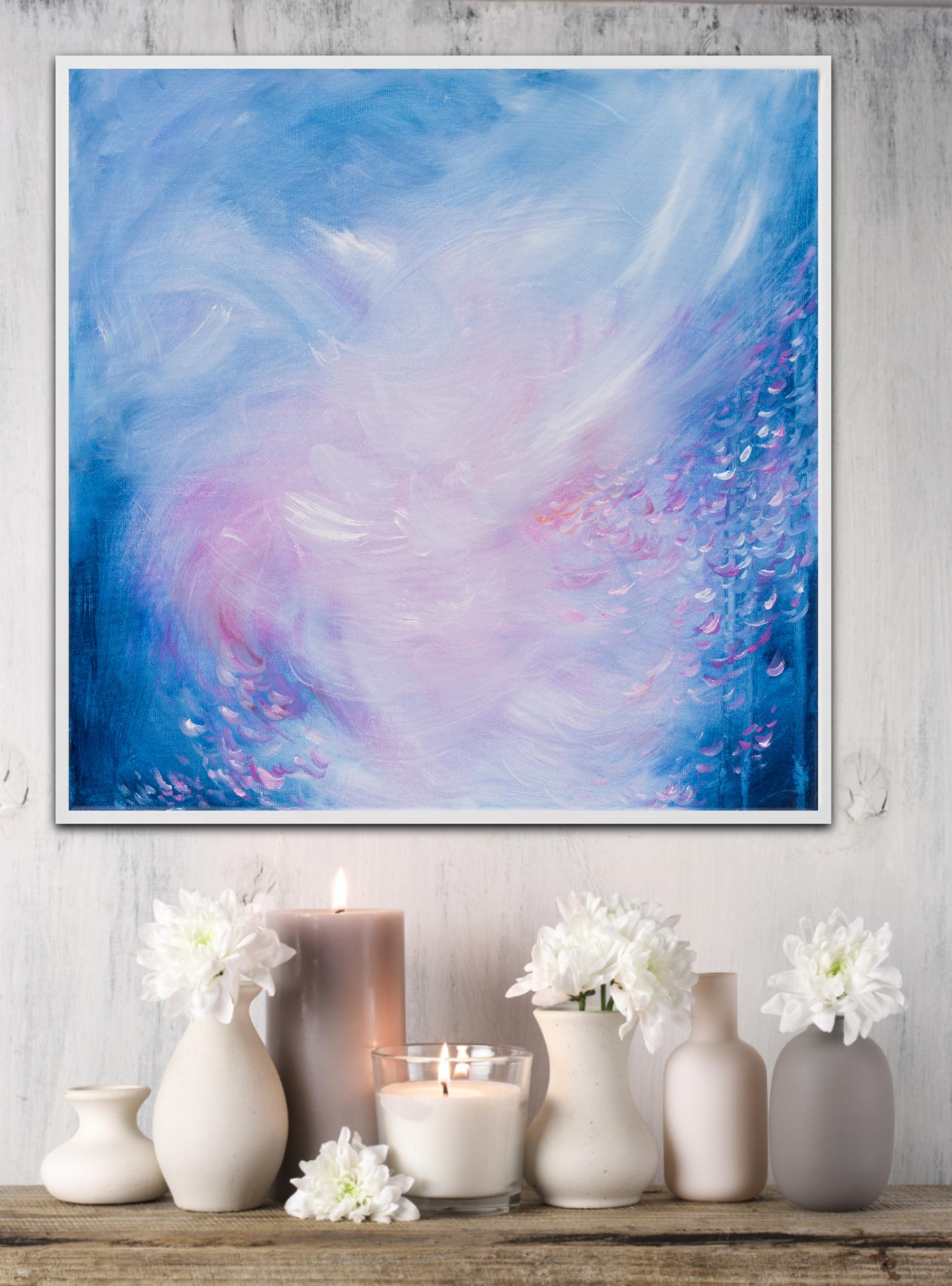 Heart open to the wind - Abstract floral nature painting 2