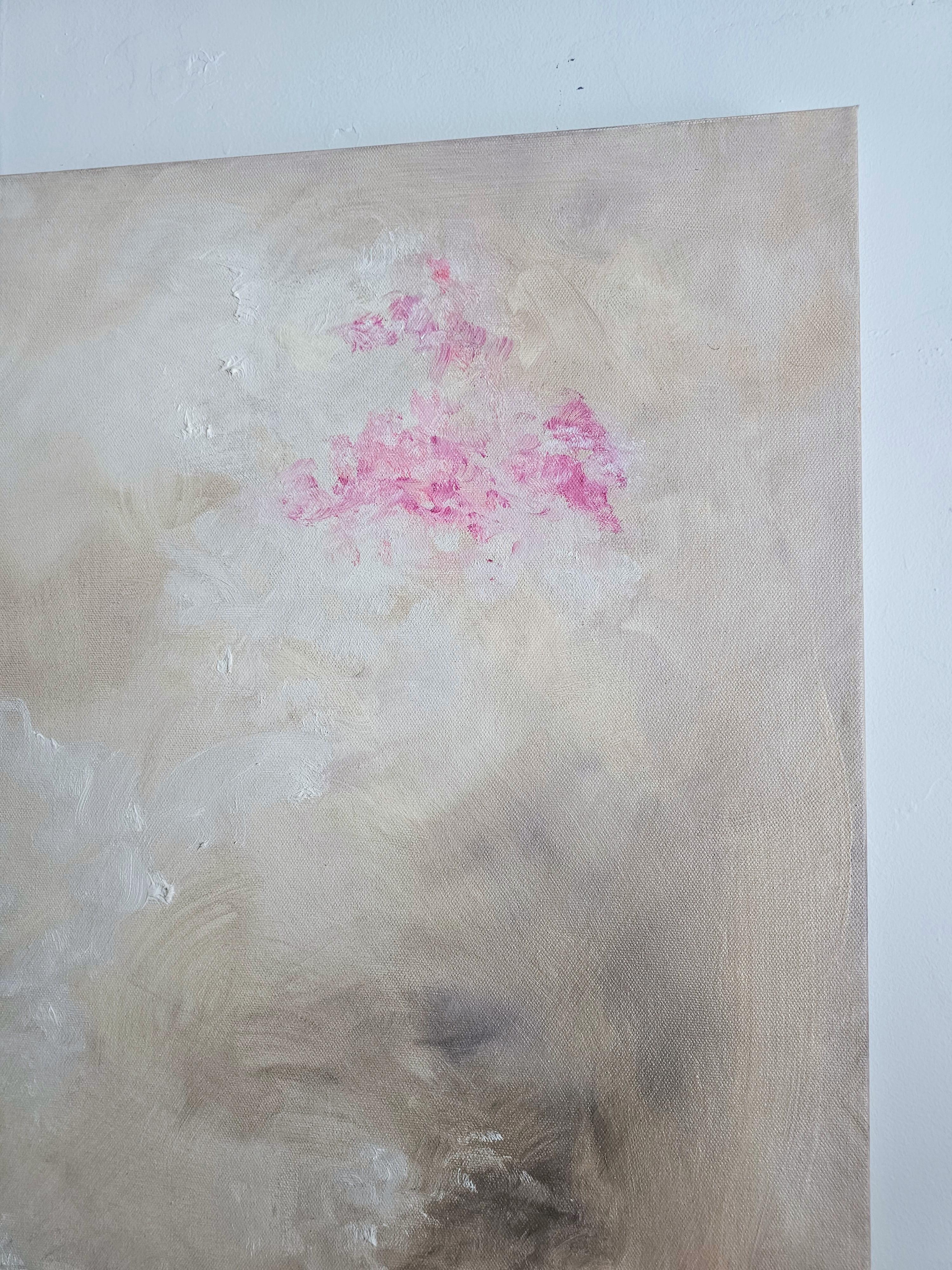 Hydrangea - Soft abstract floral painting For Sale 6