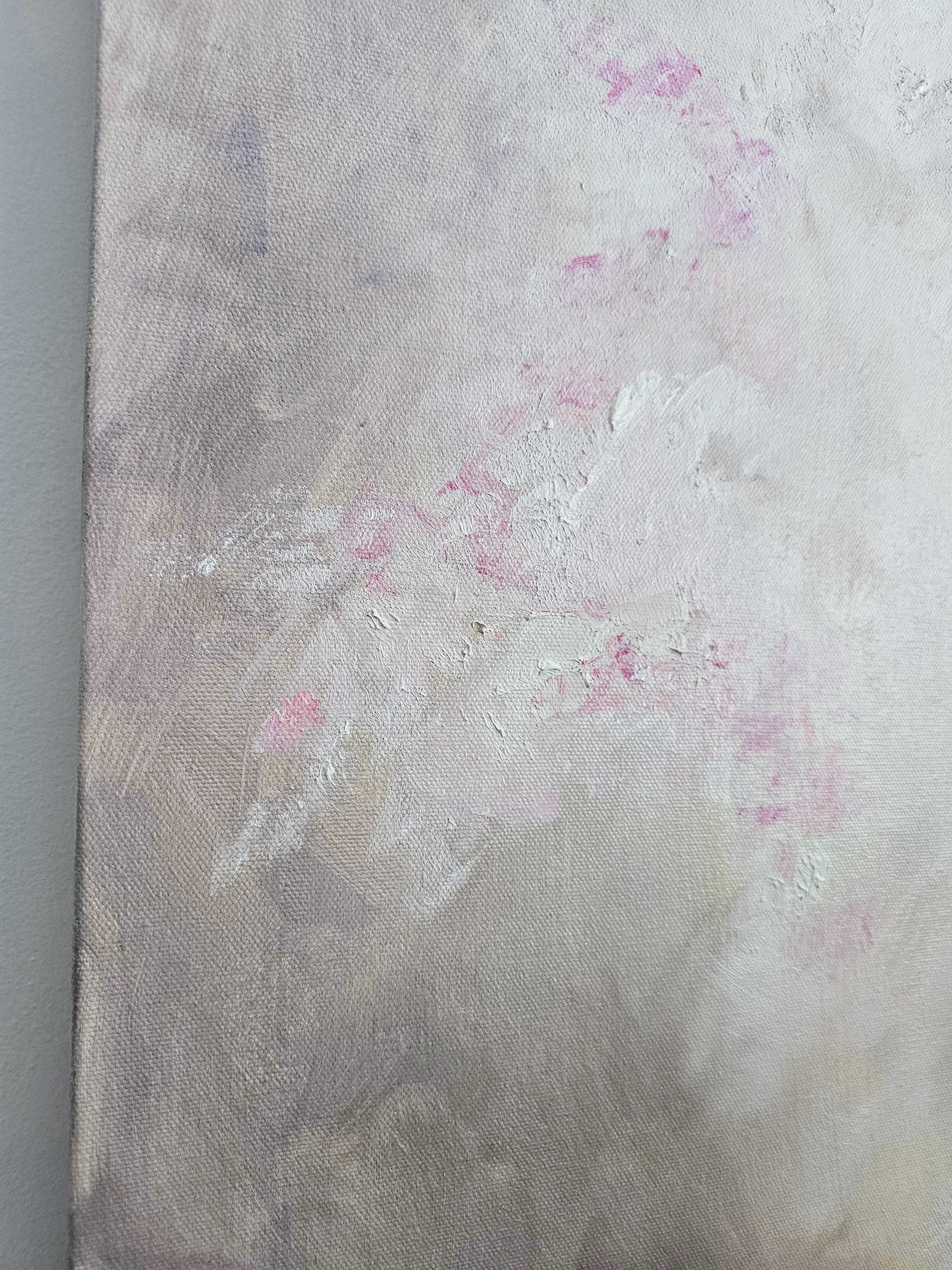 Hydrangea - Soft abstract floral painting For Sale 7