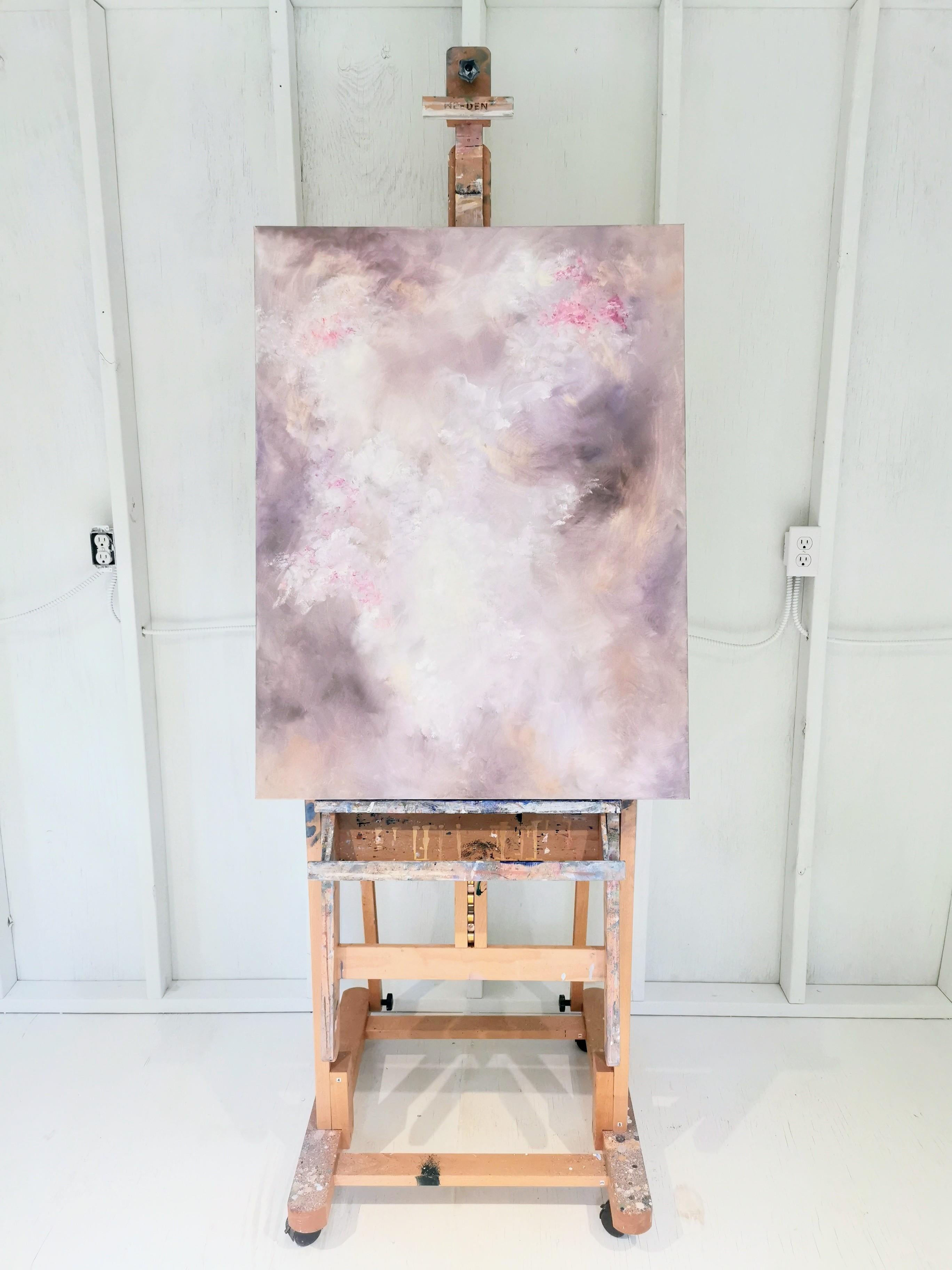 Ortensia - Morbido dipinto floreale astratto - Painting di Jennifer L. Baker
