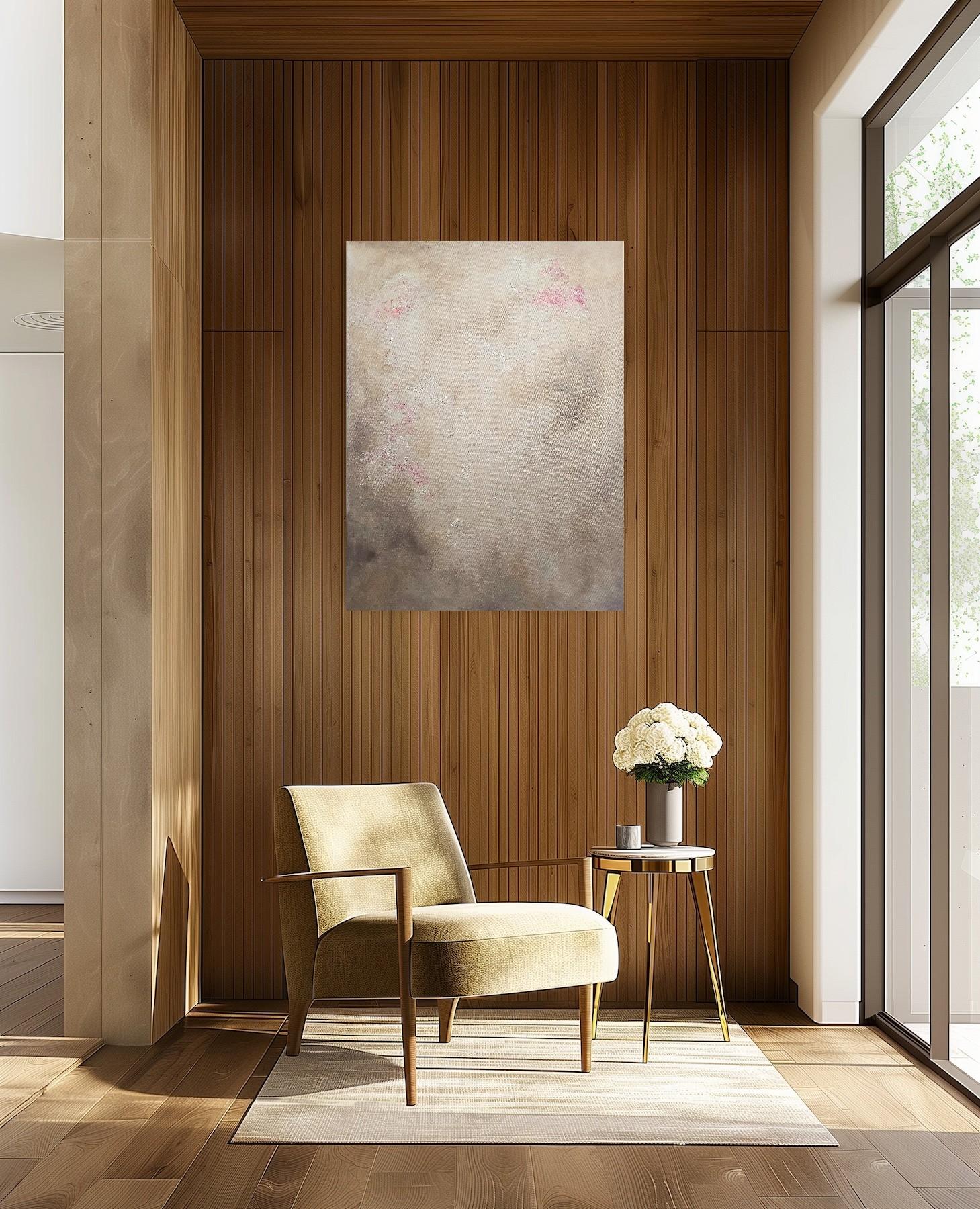 Hydrangea - Soft abstract floral painting For Sale 1