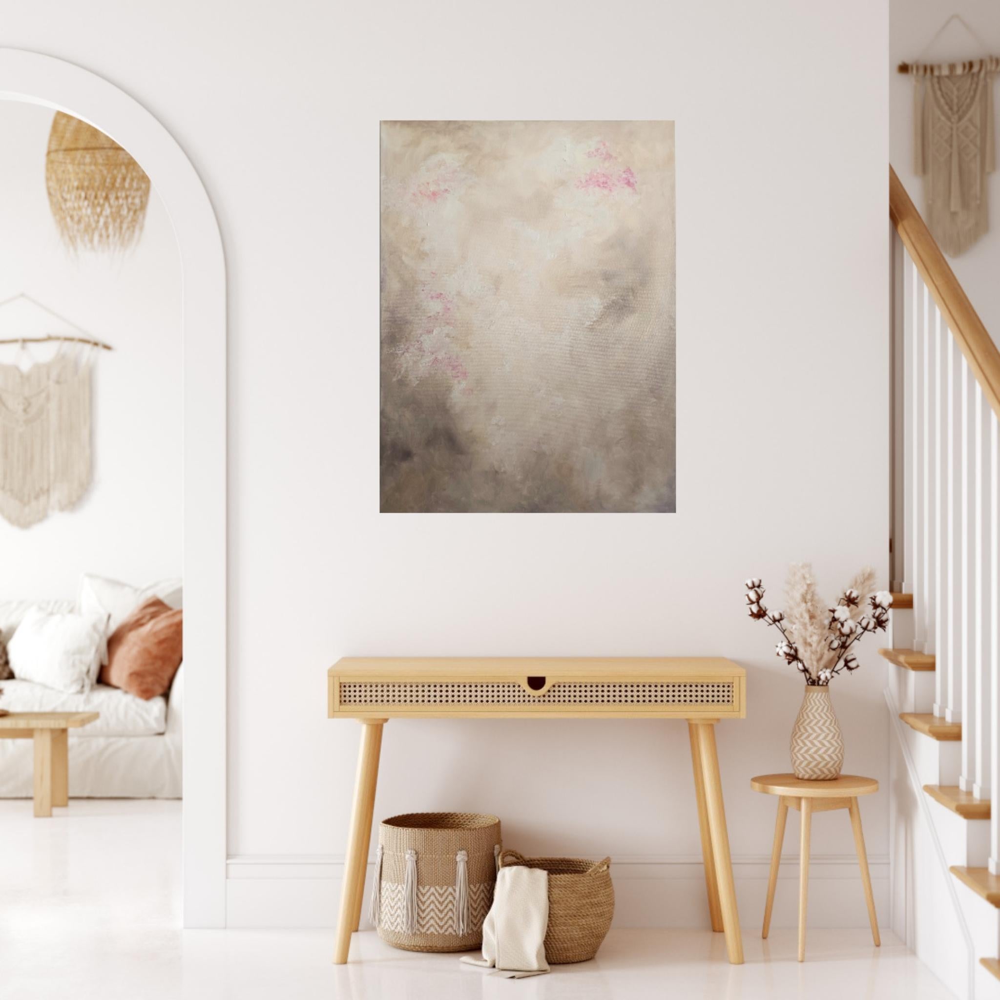 Hydrangea - Soft abstract floral painting For Sale 3