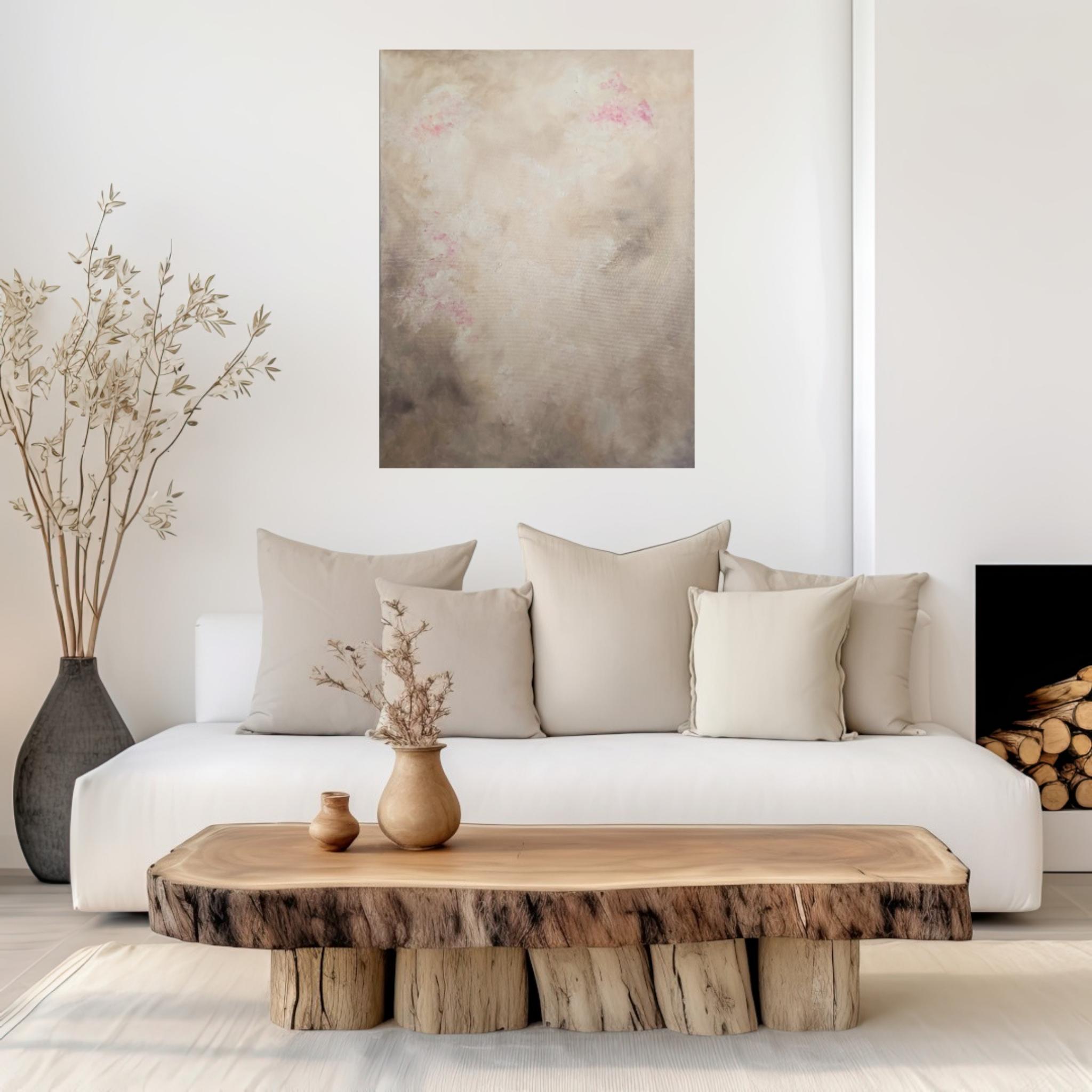 Hydrangea - Soft abstract floral painting For Sale 4