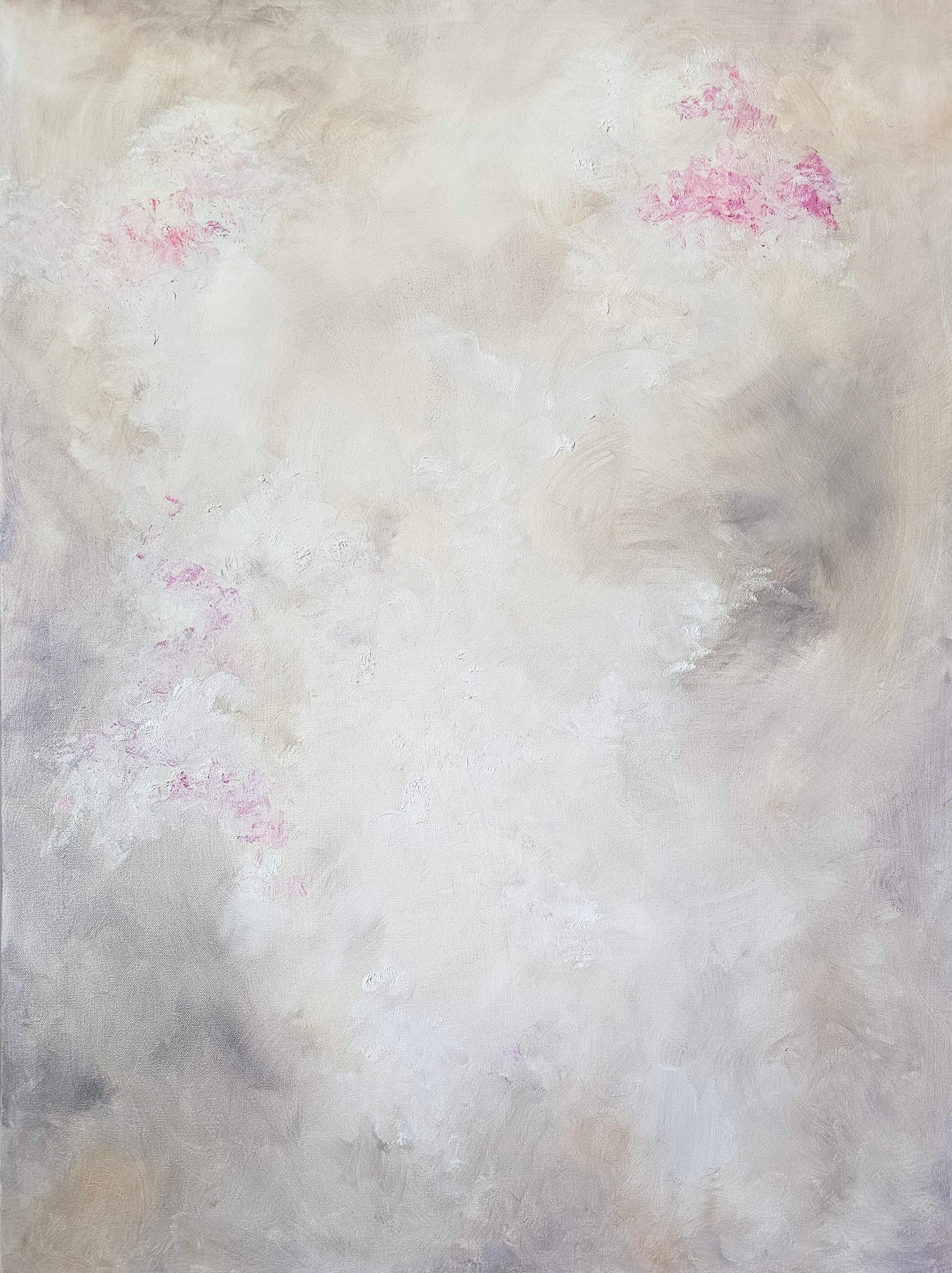 Hortensia - Suave pintura floral abstracta