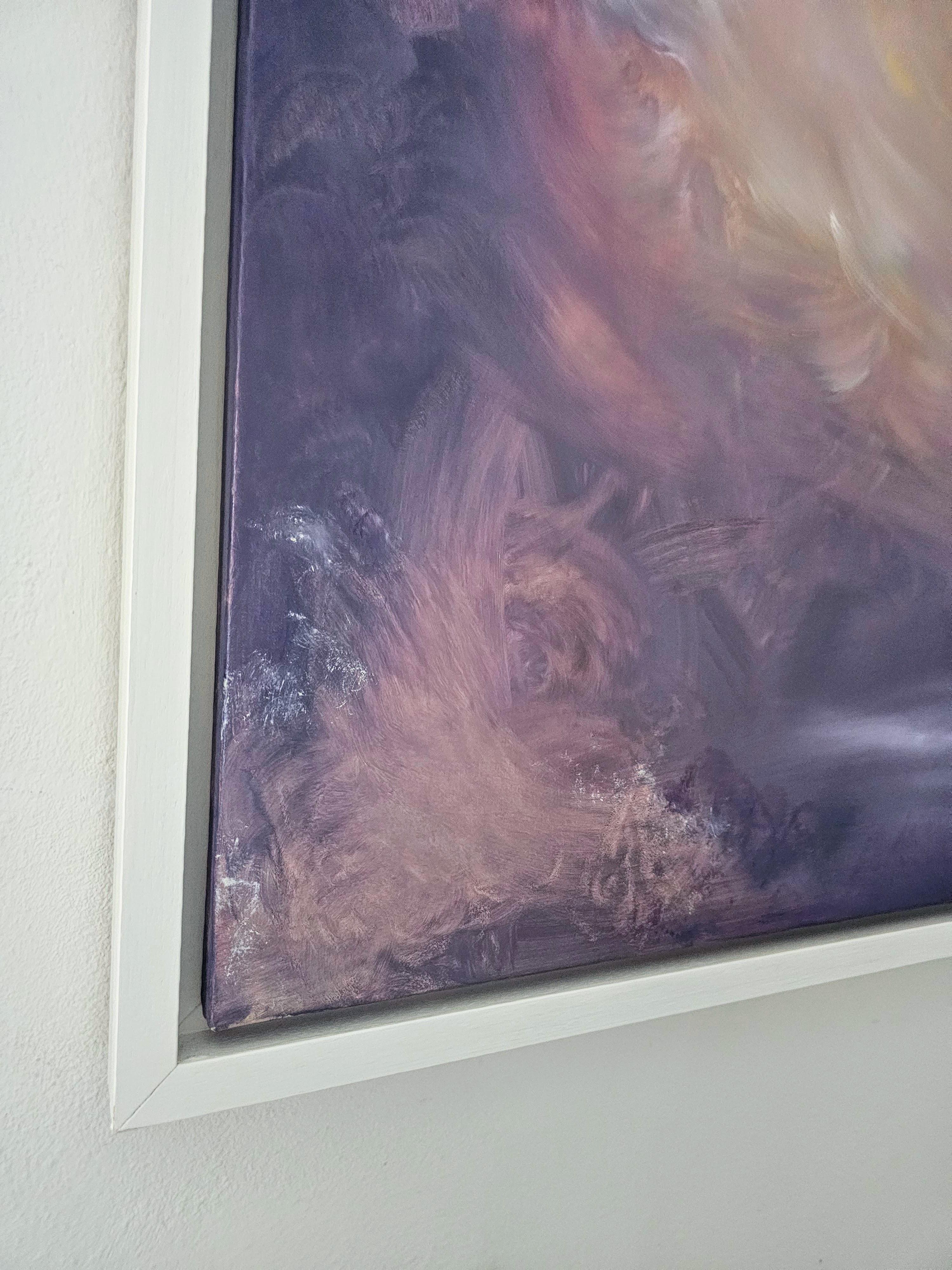 Light eternal - Quadro astratto di paesaggio floreale da sogno in vendita 14