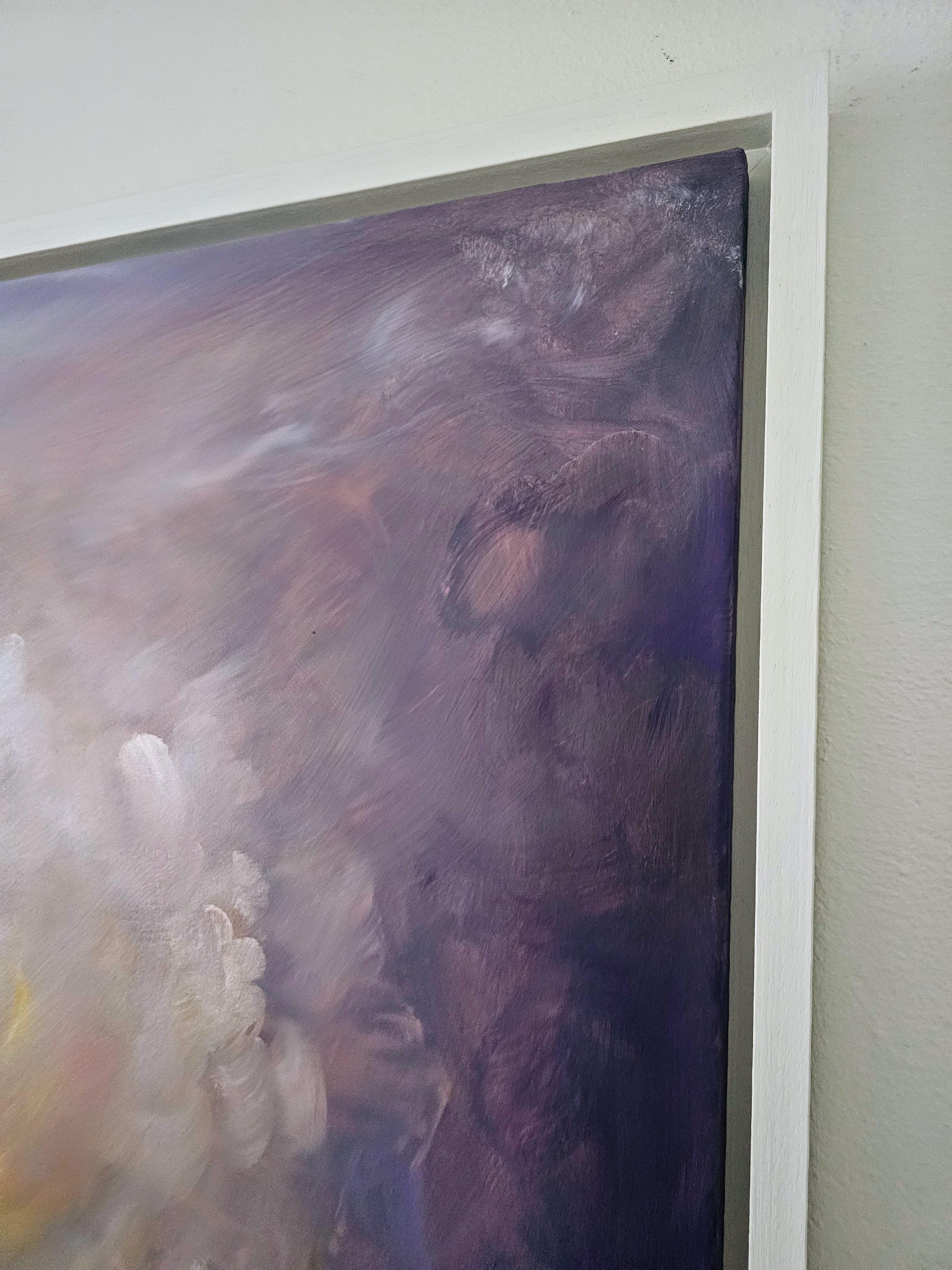 Light eternal - Quadro astratto di paesaggio floreale da sogno in vendita 15