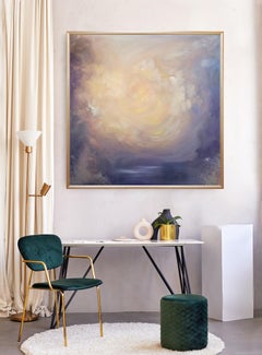 Light eternal - Träumerisches abstraktes Blumenlandschaftsgemälde