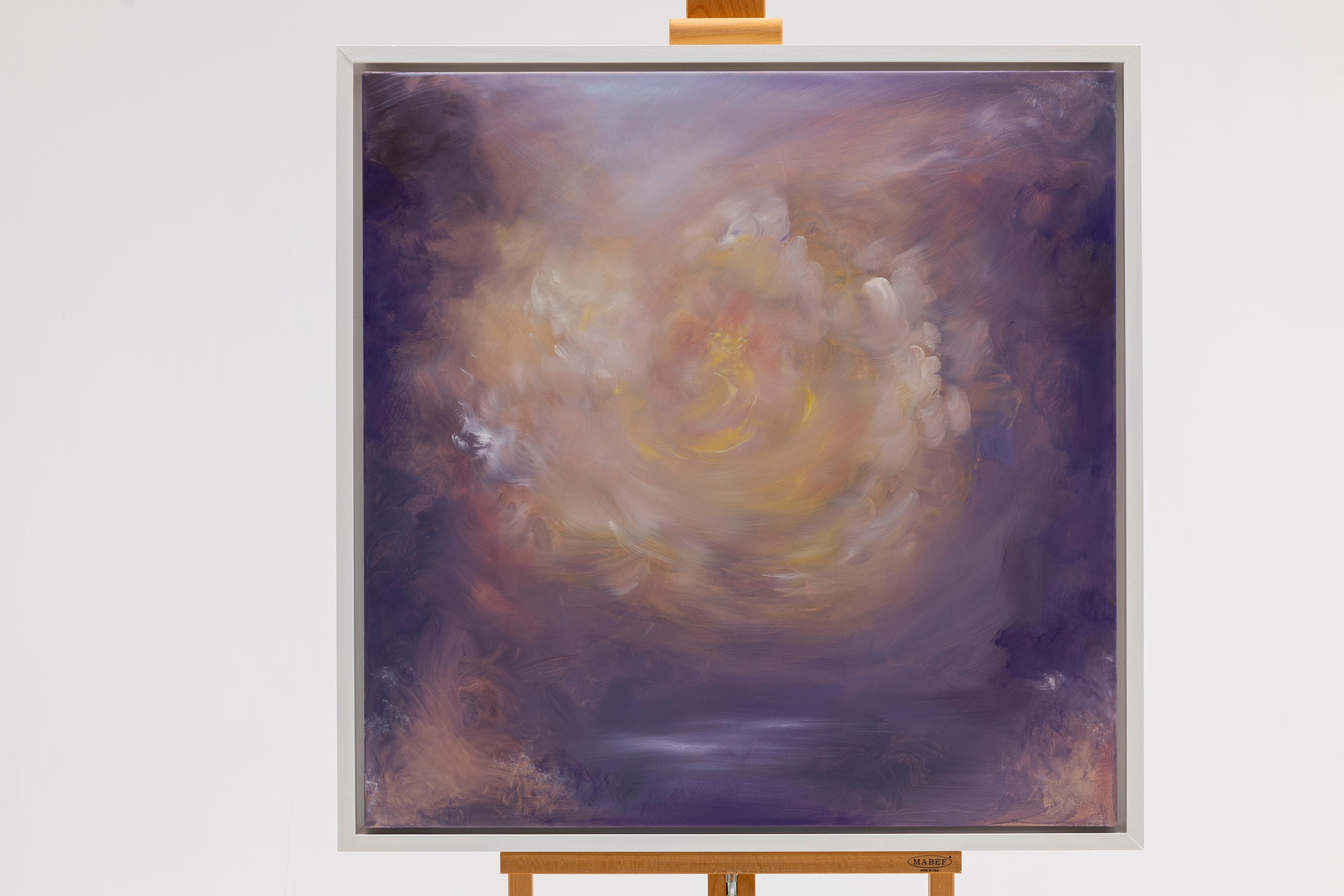 Light eternal - Quadro astratto di paesaggio floreale da sogno in vendita 3