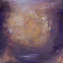 Light eternal - Quadro astratto di paesaggio floreale da sogno