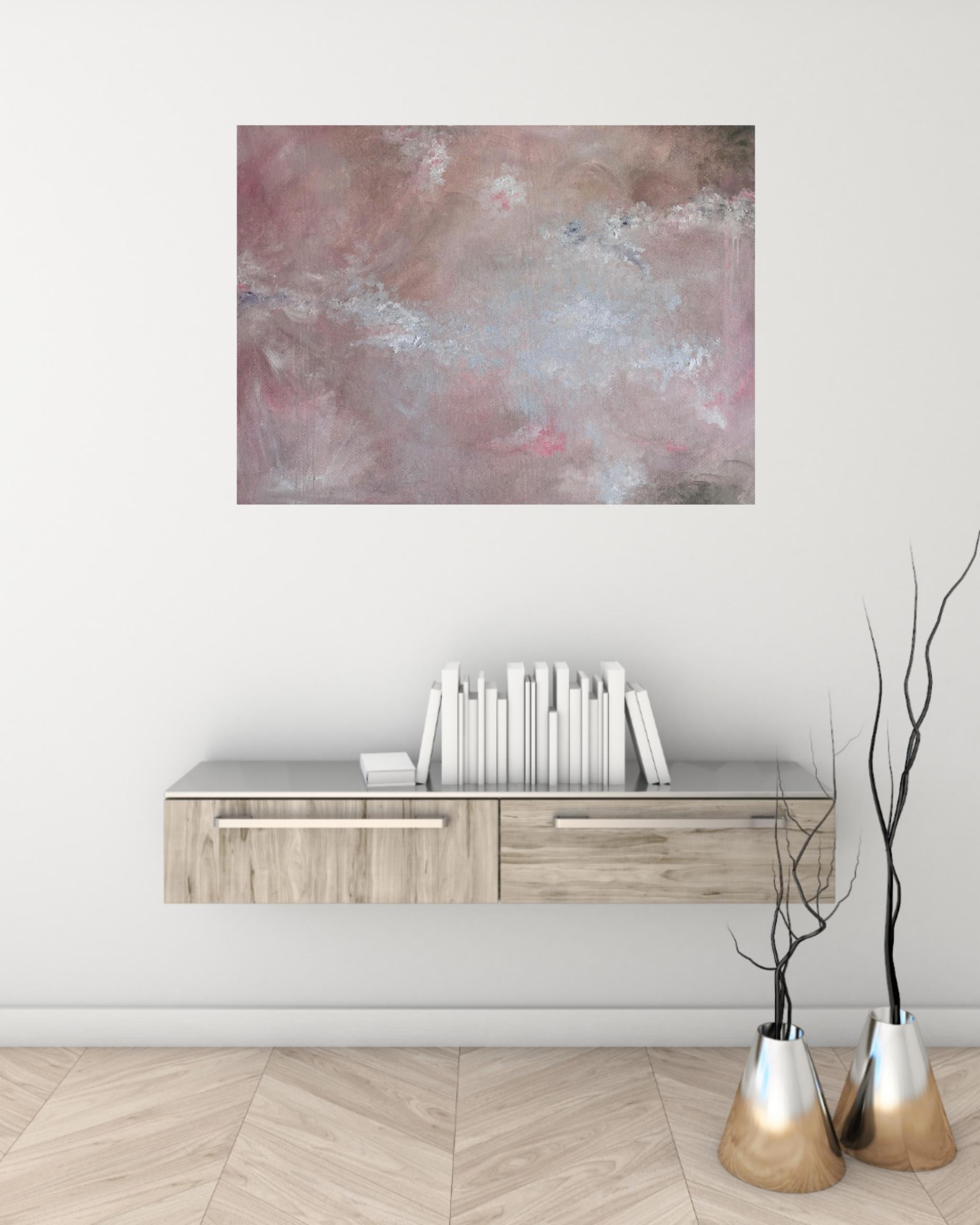 Piccolo grande amore - Soft abstract floral painting 8