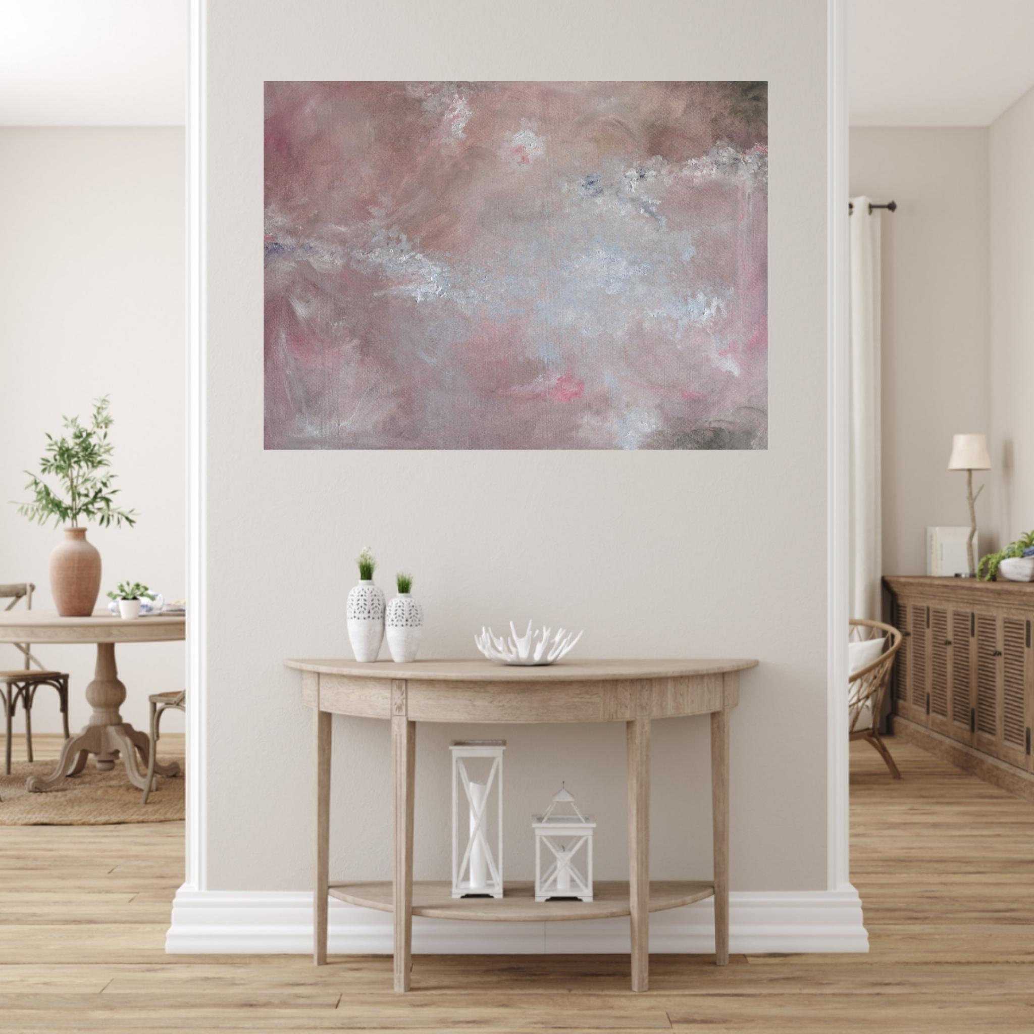 Piccolo grande amore - Soft abstract floral painting 1