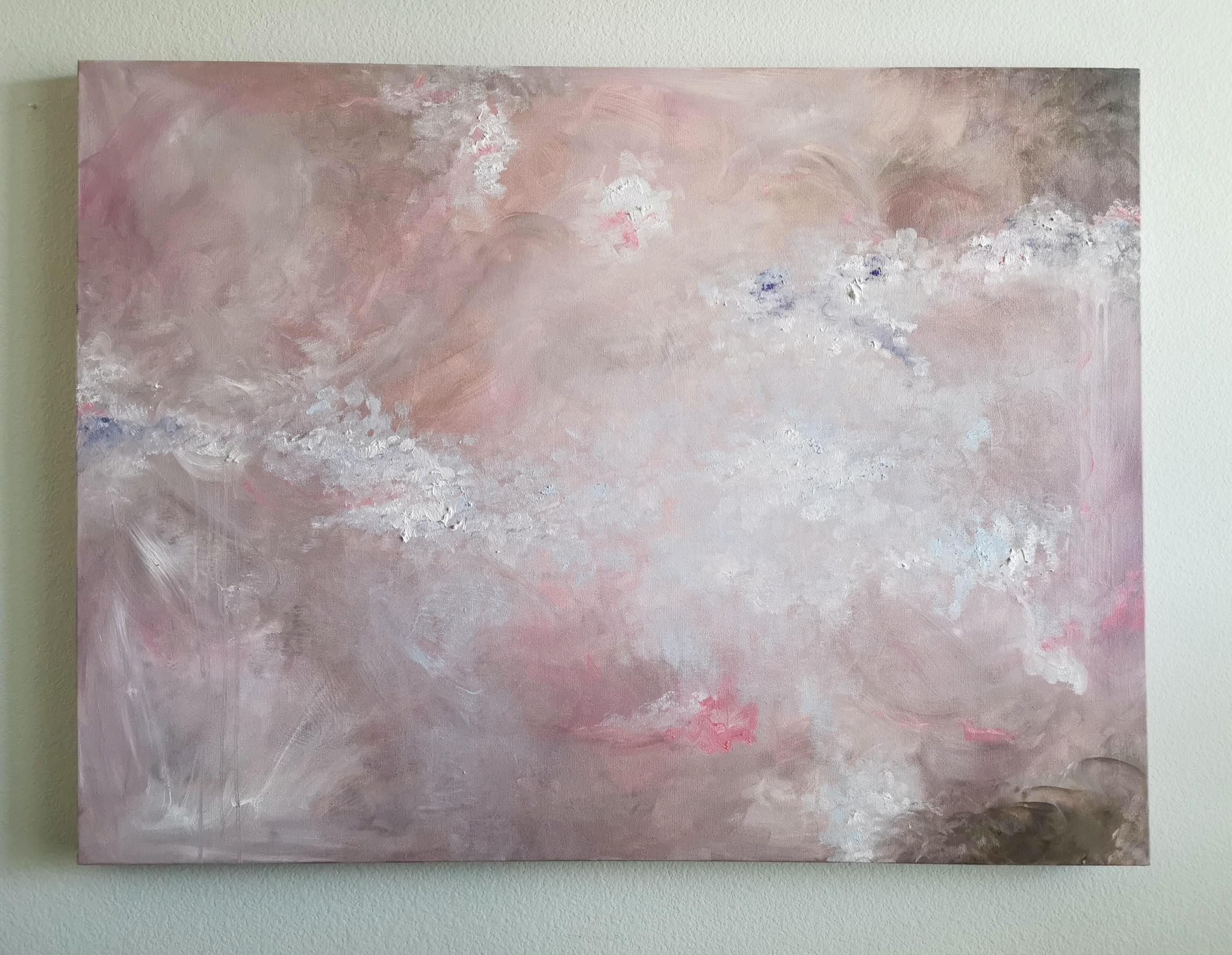 Piccolo grande amore - Soft abstract floral painting 3