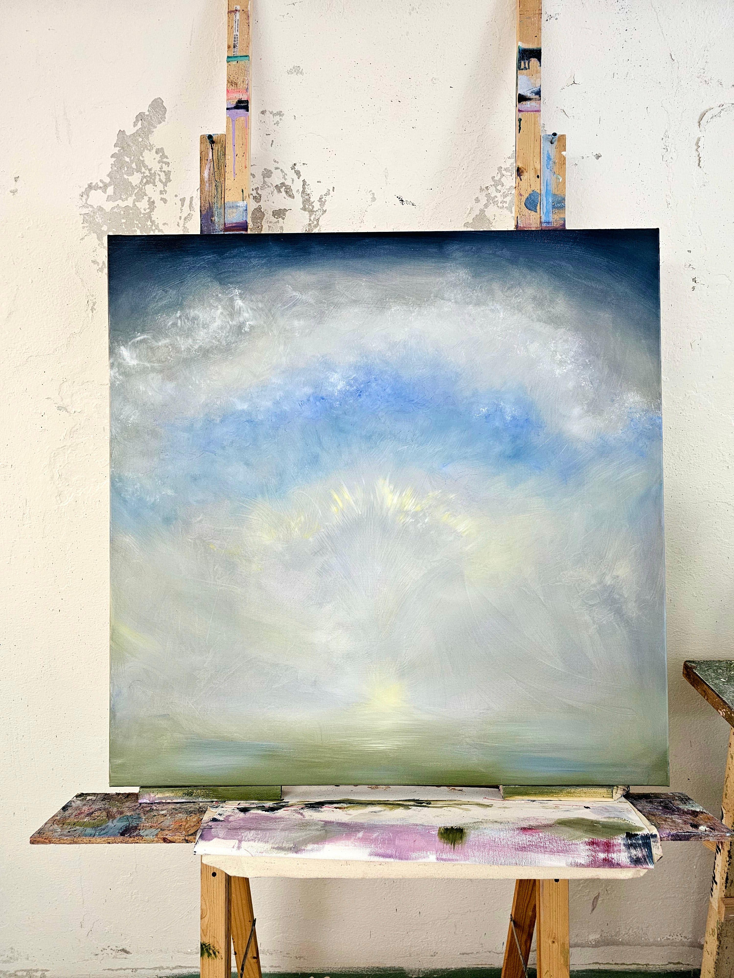 Poem - Abstract sky landscape painting For Sale 5