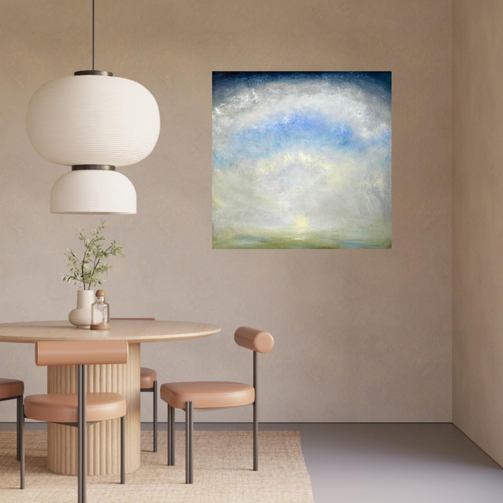 Poem - Abstract sky landscape painting For Sale 3