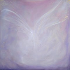 Angelo nascente Pittura espressionista astratta, firmata, 80x80 cm, Italia