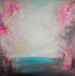 She
s a rainbow - Vibrant, colorful ethereal abstract landscape painting