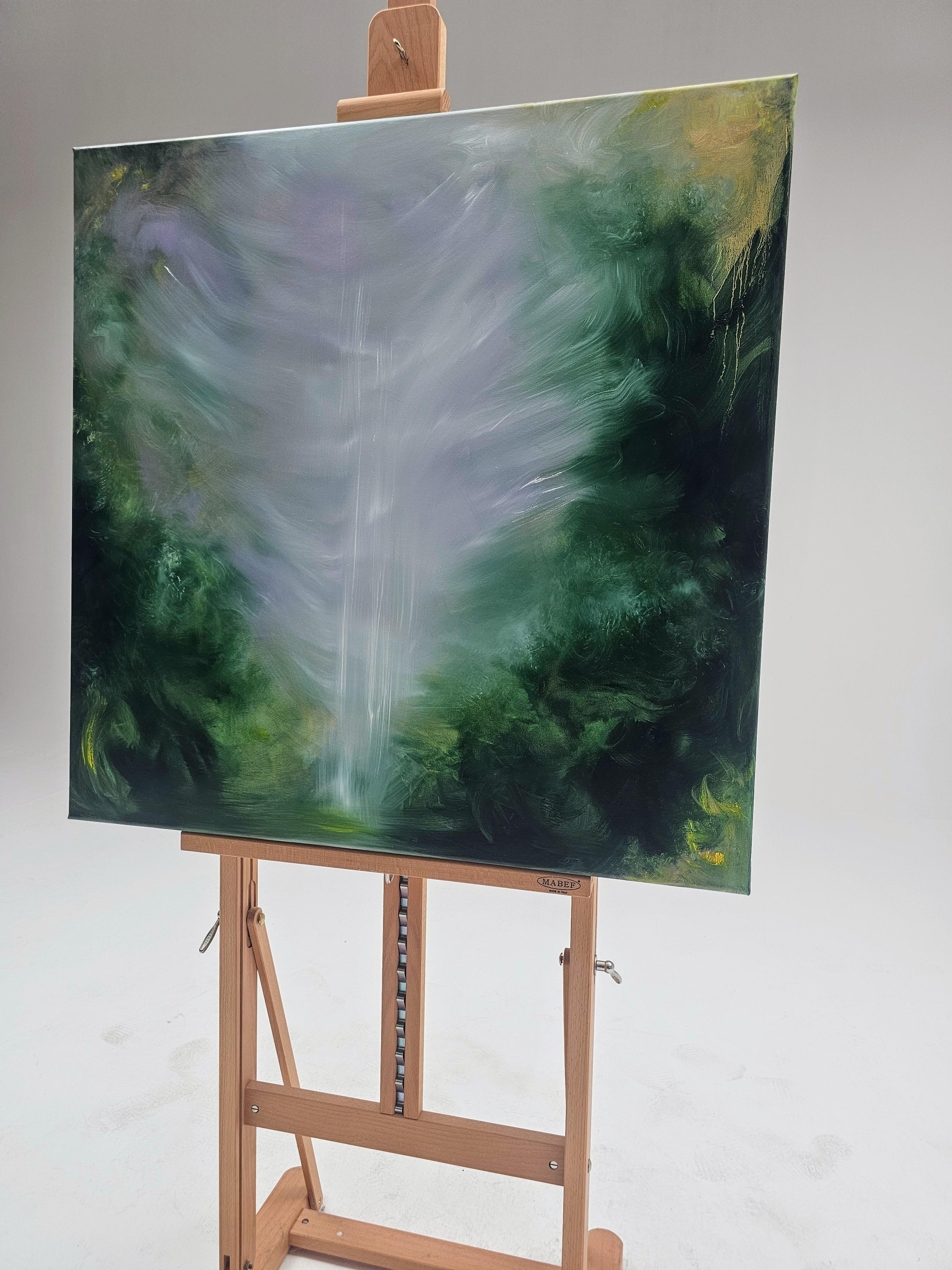 Drago addormentato - Quadro astratto Greene & Greene & Greene drammatico Nature in vendita 9