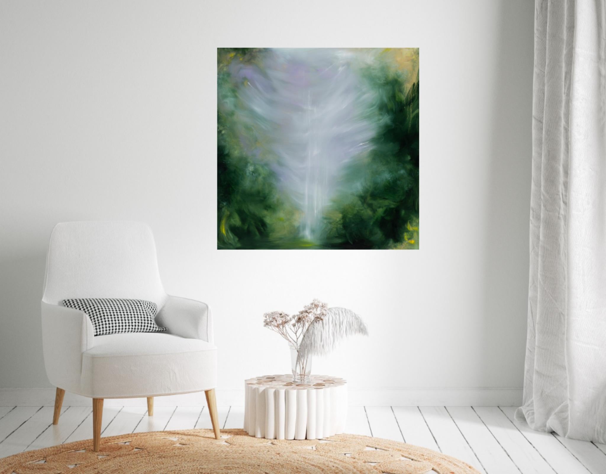 Drago addormentato - Quadro astratto Greene & Greene & Greene drammatico Nature in vendita 14