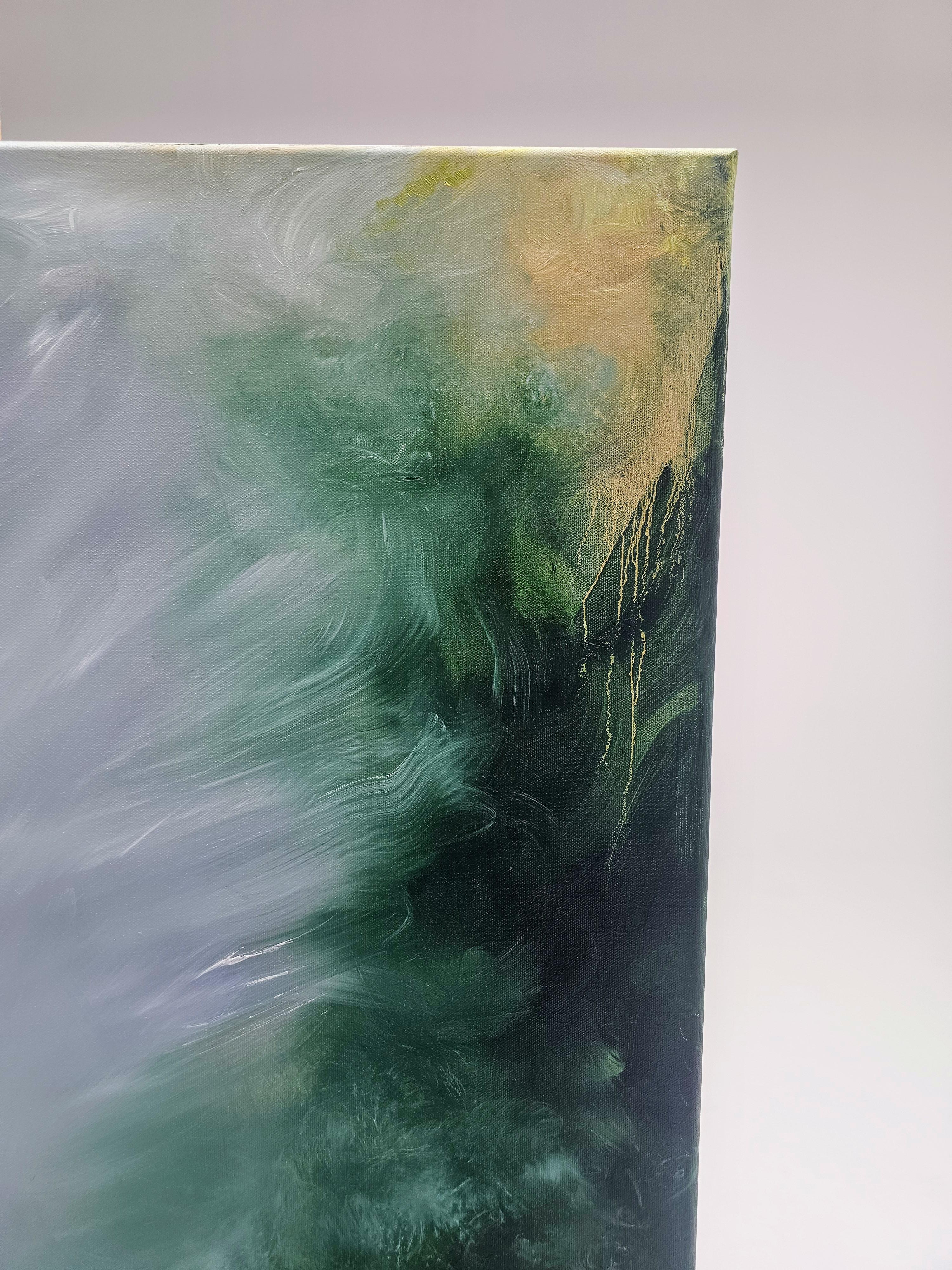 Drago addormentato - Quadro astratto Greene & Greene & Greene drammatico Nature in vendita 10