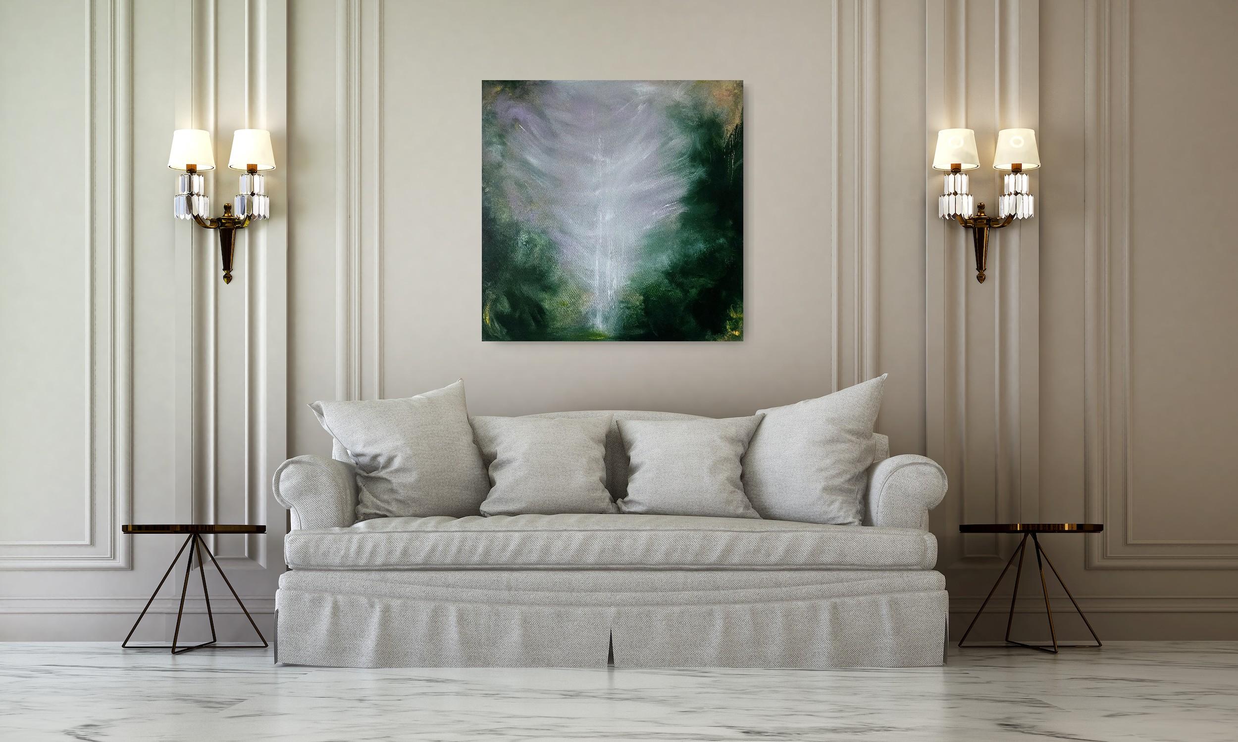 Drago addormentato - Quadro astratto Greene & Greene & Greene drammatico Nature in vendita 8