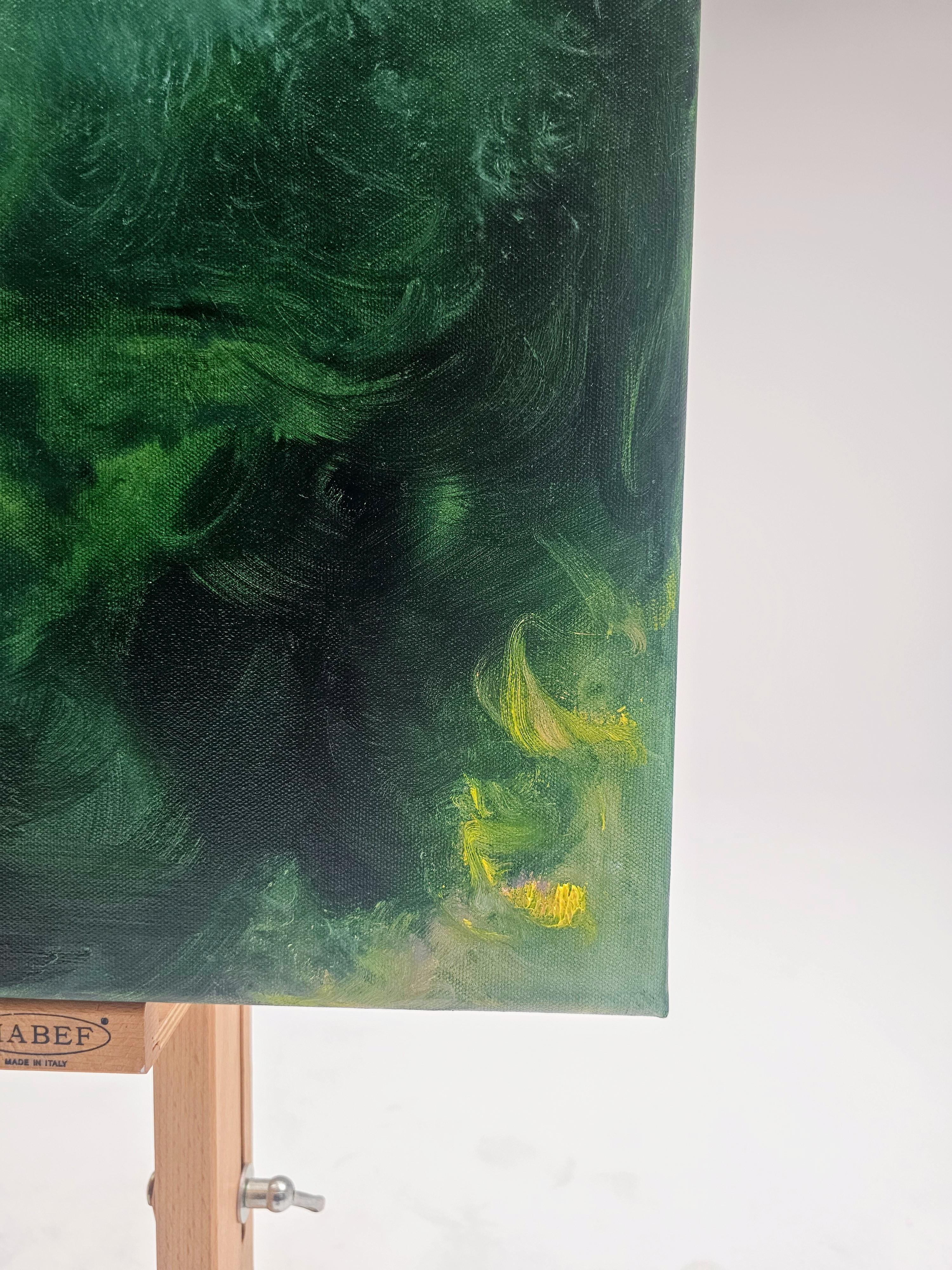 Drago addormentato - Quadro astratto Greene & Greene & Greene drammatico Nature in vendita 11