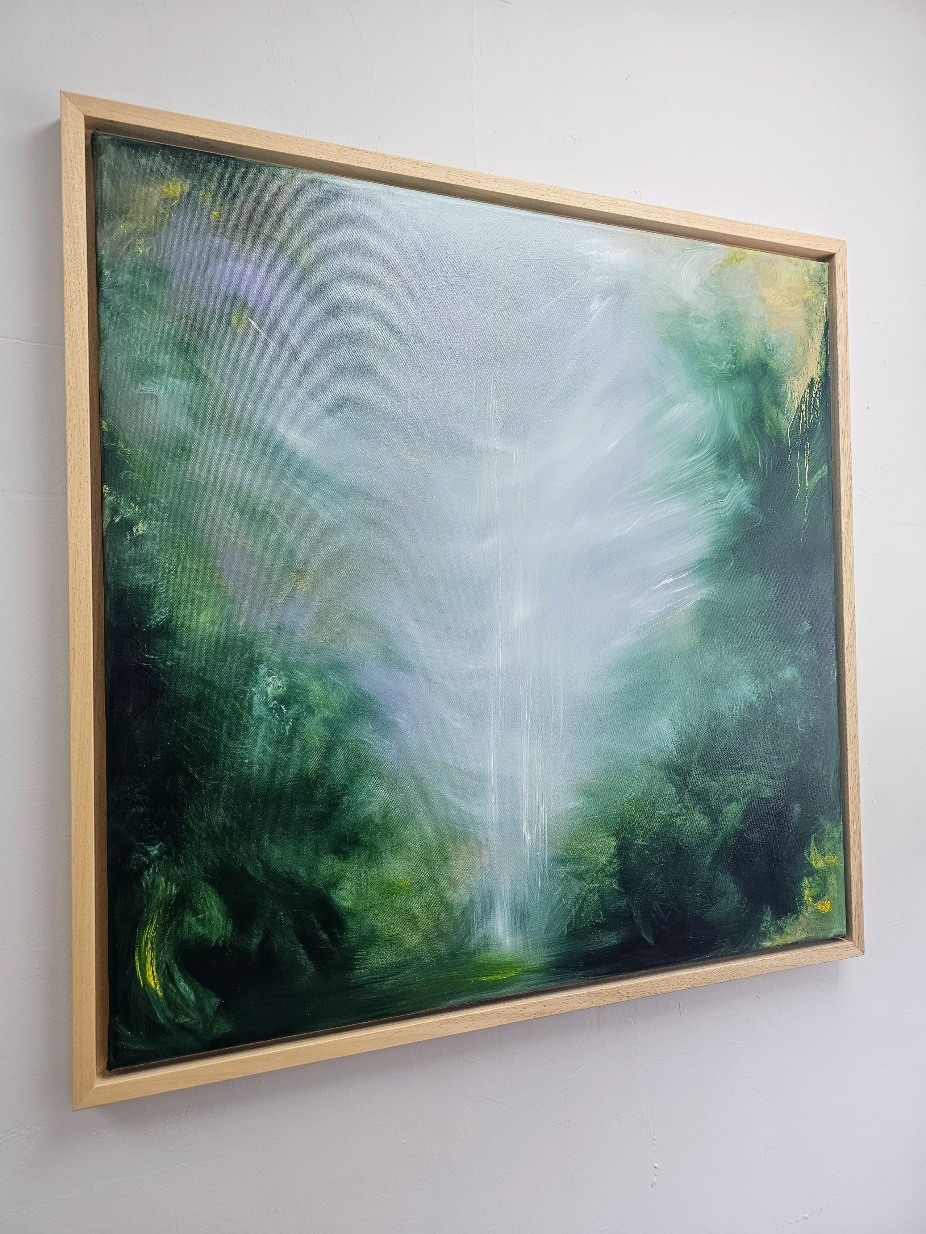 Drago addormentato - Quadro astratto Greene & Greene & Greene drammatico Nature - Abstract Painting Grigio di Jennifer L. Baker